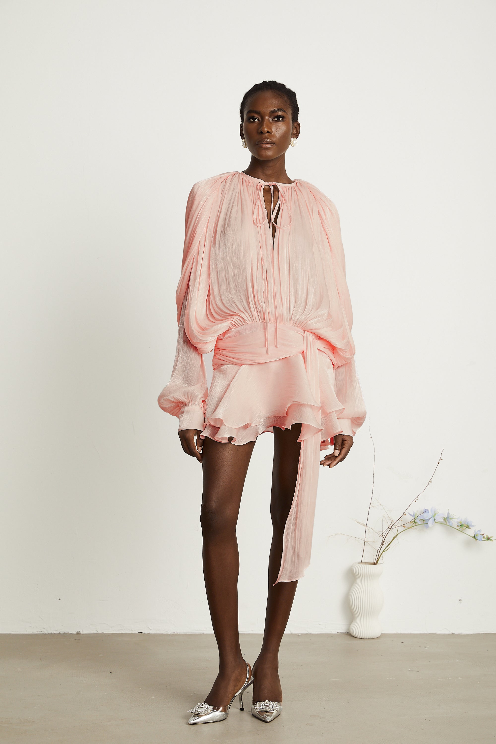 Eugénie Pinkes Mini-Kleid | FormaLuxe