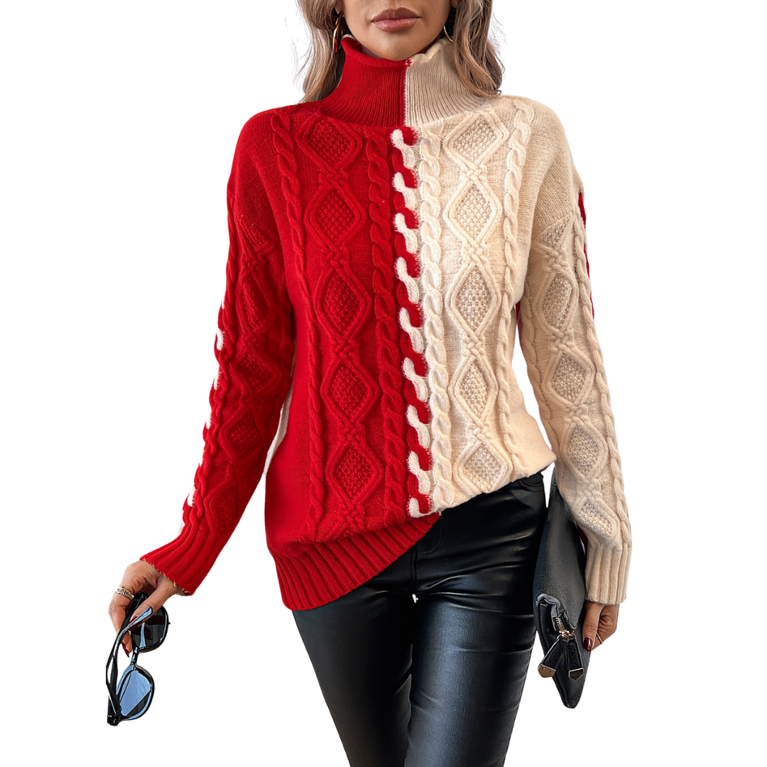 Tina | Sweater Brown/Black | FormaLuxe