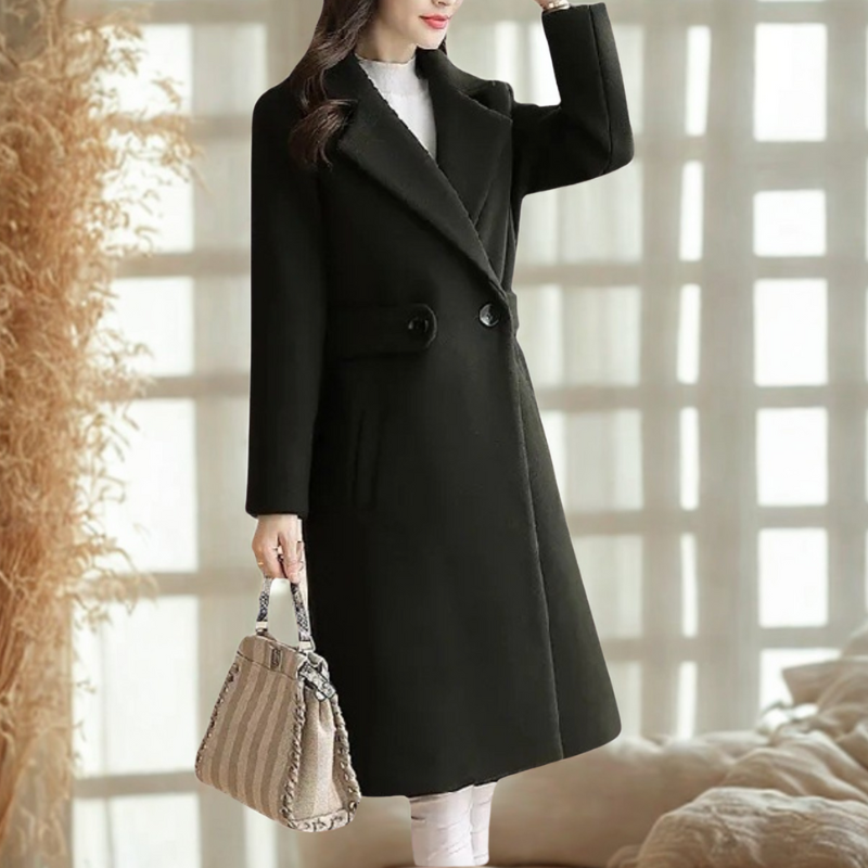 Alison | Der Gürteltop Eleganzmantel Beige – coat | FormaLuxe