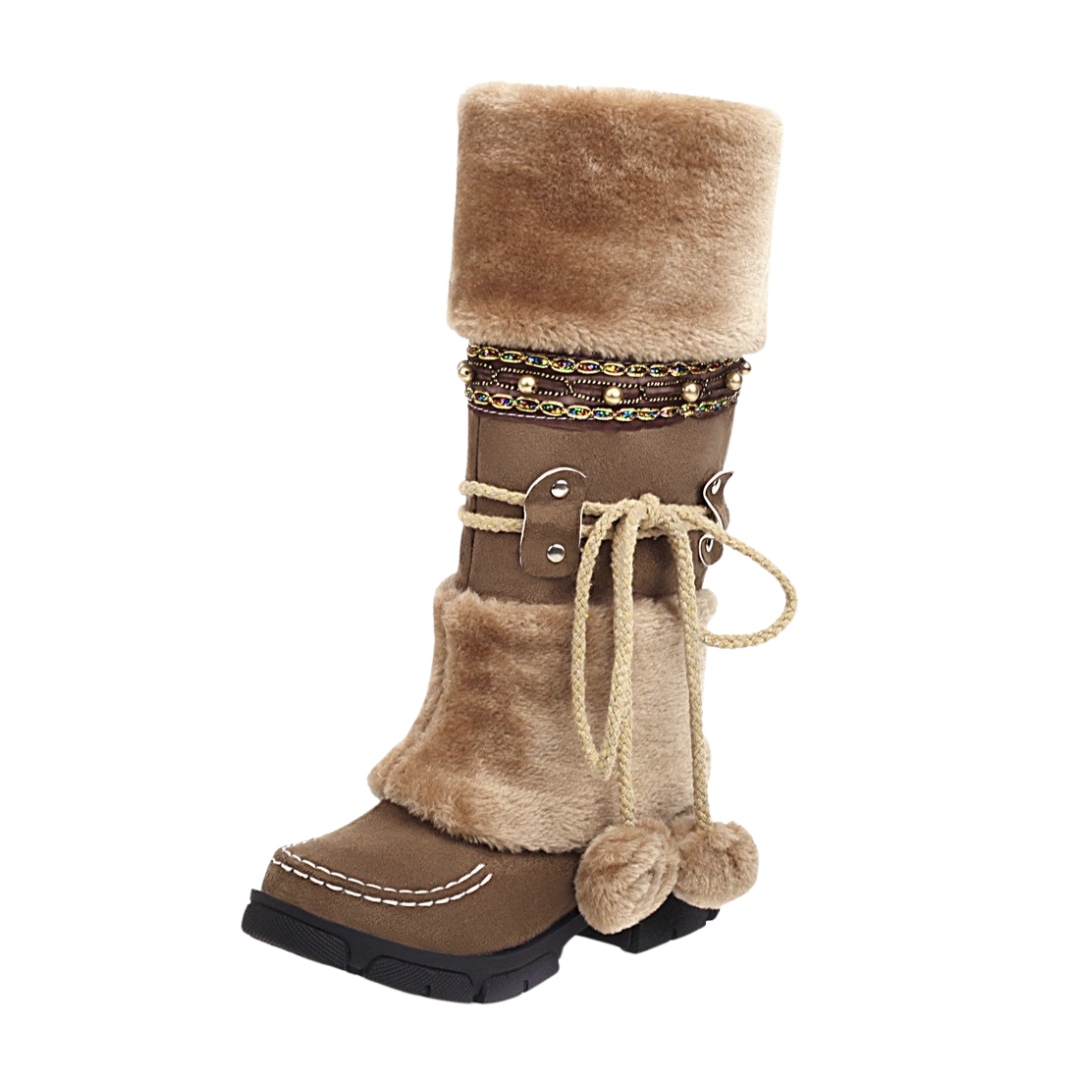 Aria | Winter Boots Beige | FormaLuxe