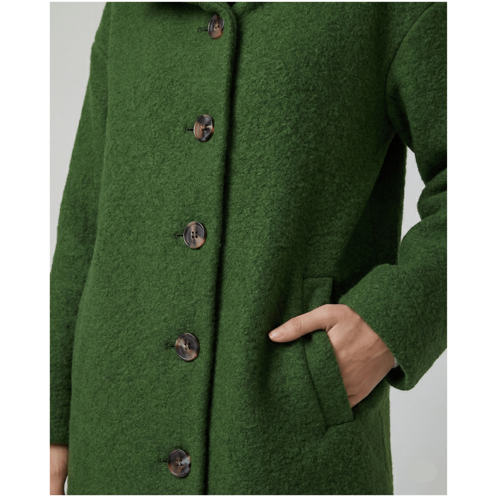 Eleonora Jacke | Weich, elegant und versandkostenfrei Dunkelgrün | FormaLuxe