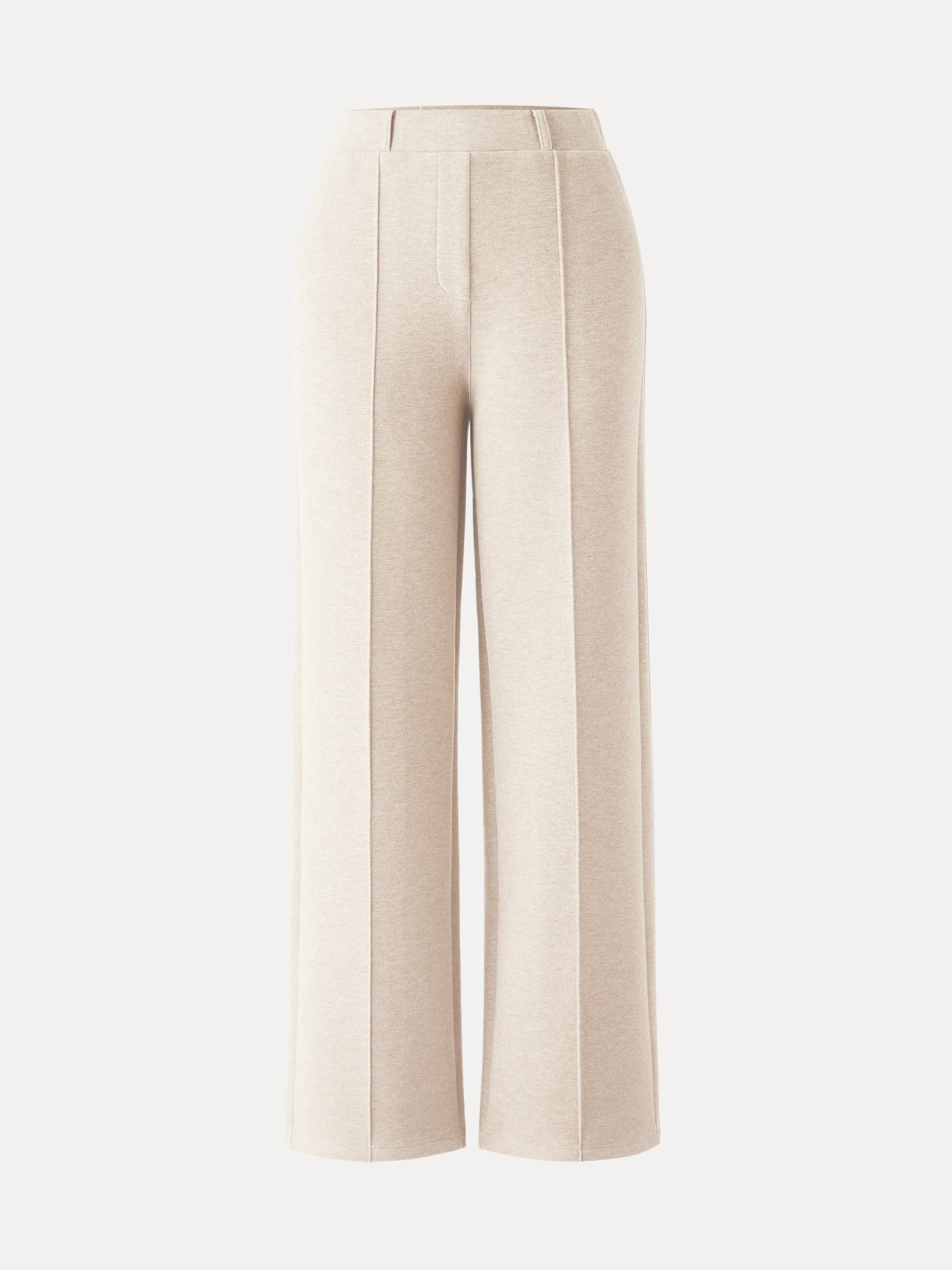 High Waisted Straight Leg Pull On Pant Heather Morganite – Women > Bottoms > Pants | FormaLuxe