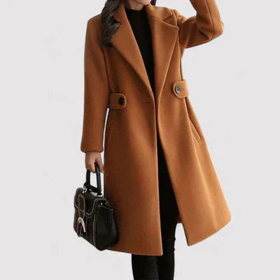 Alison | Der Gürteltop Eleganzmantel Beige – coat | FormaLuxe