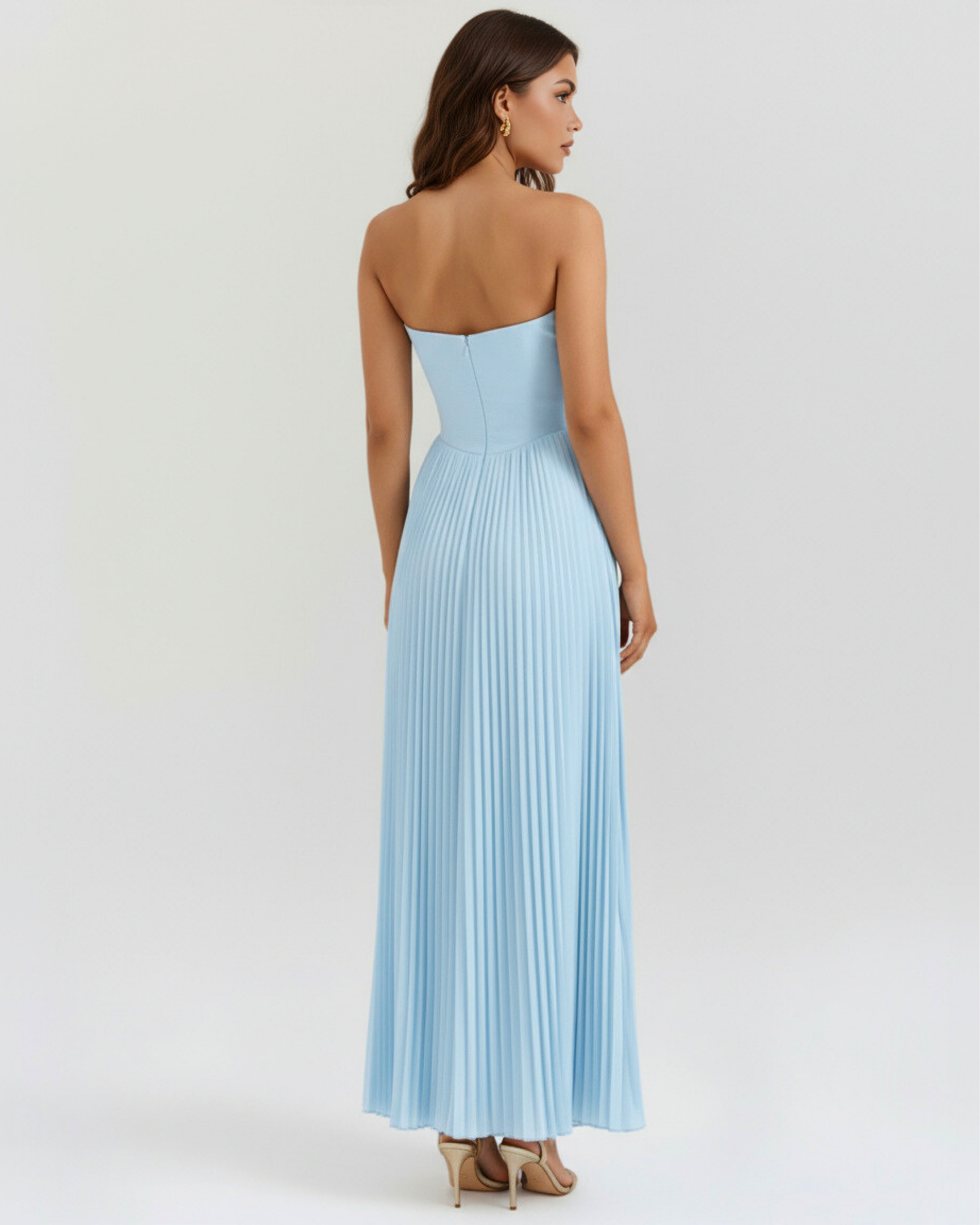 Sie Maxikleid Hellblau – Core Gown Length Dress | FormaLuxe