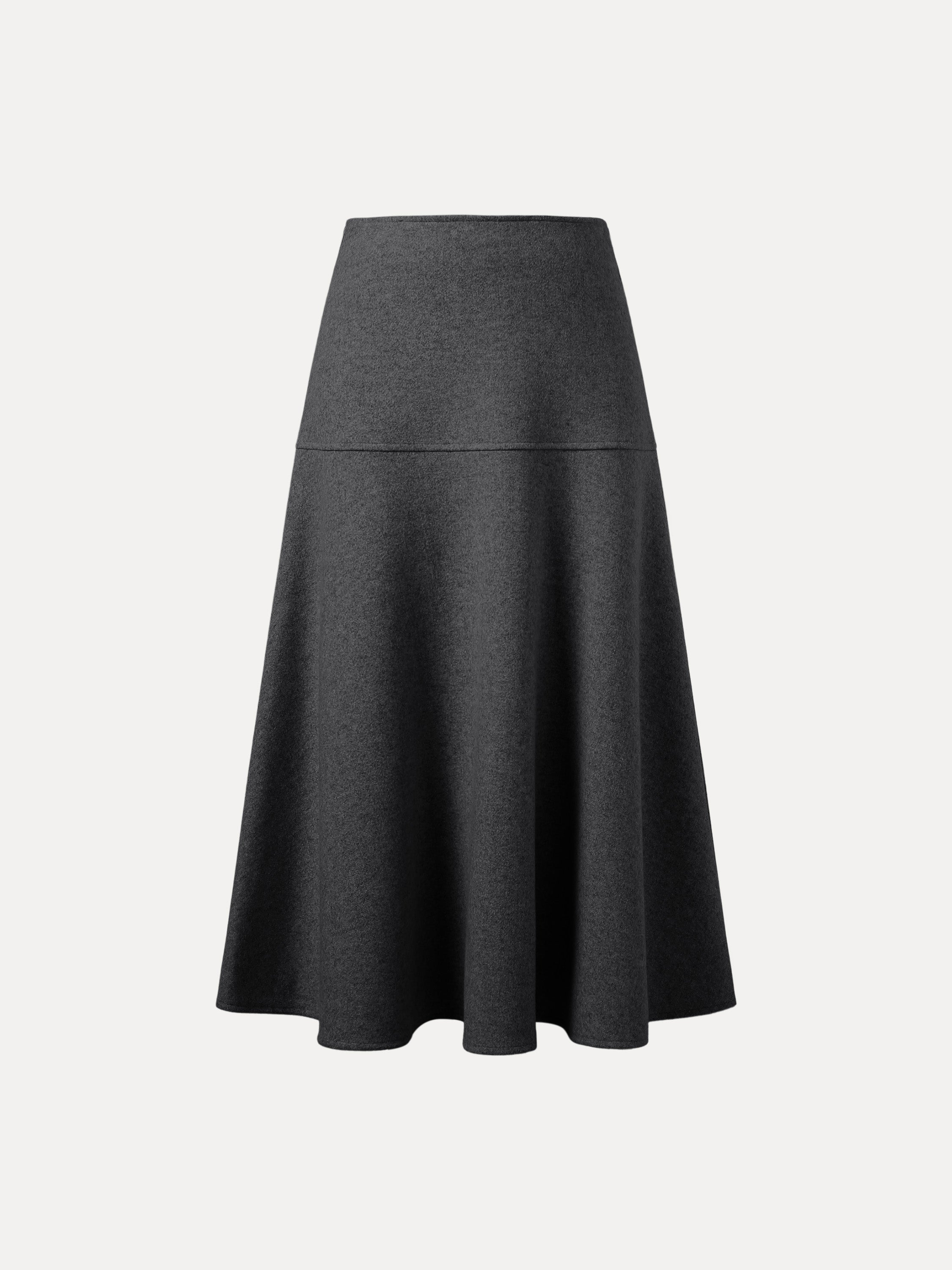 Jupe maxi évasée façon cachemire Ruby – Femmes > Bas > Jupes | FormaLuxe