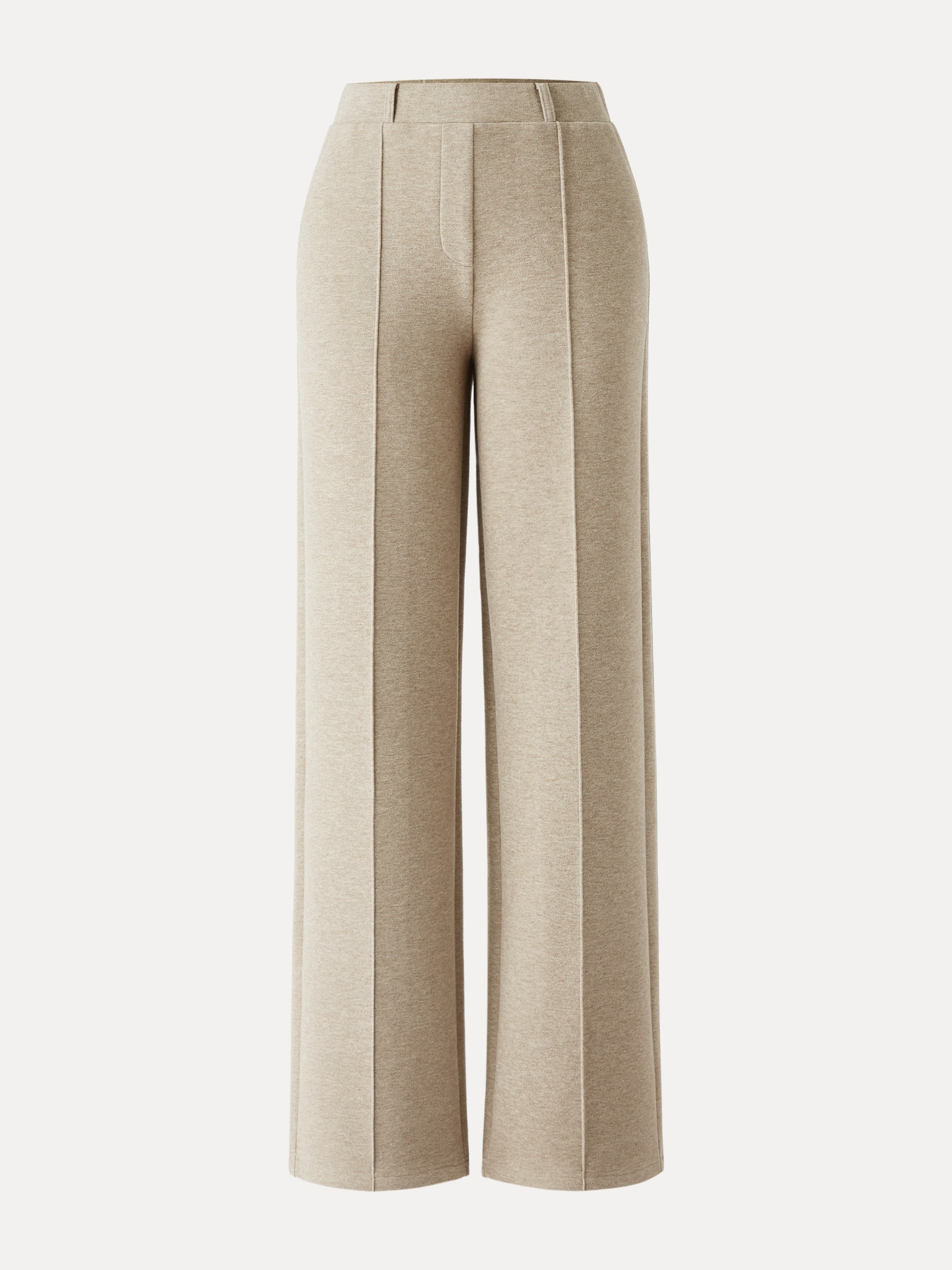 High Waisted Straight Leg Pull On Pant Heather Morganite – Women > Bottoms > Pants | FormaLuxe