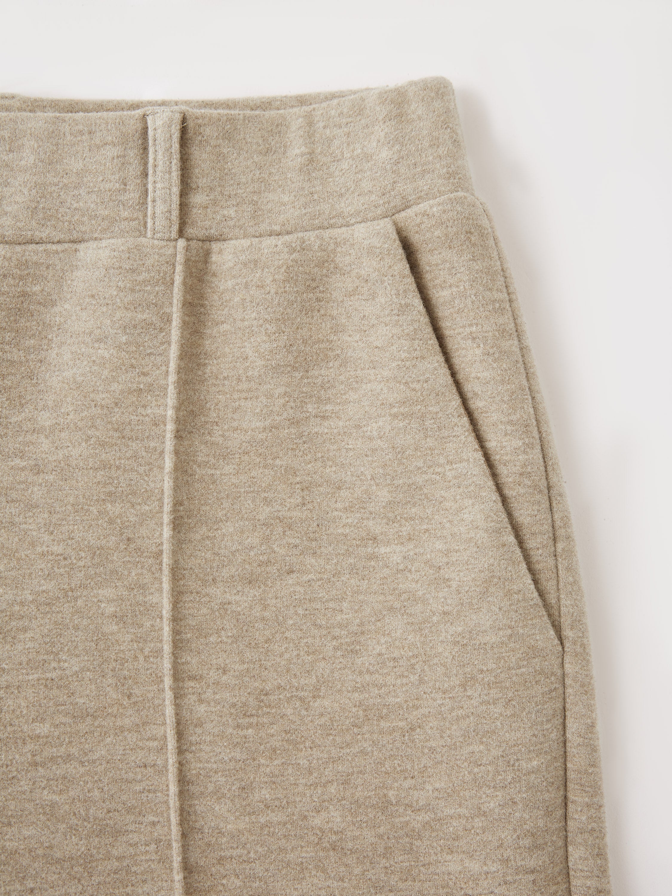 High Waisted Straight Leg Pull On Pant Heather Morganite – Women > Bottoms > Pants | FormaLuxe