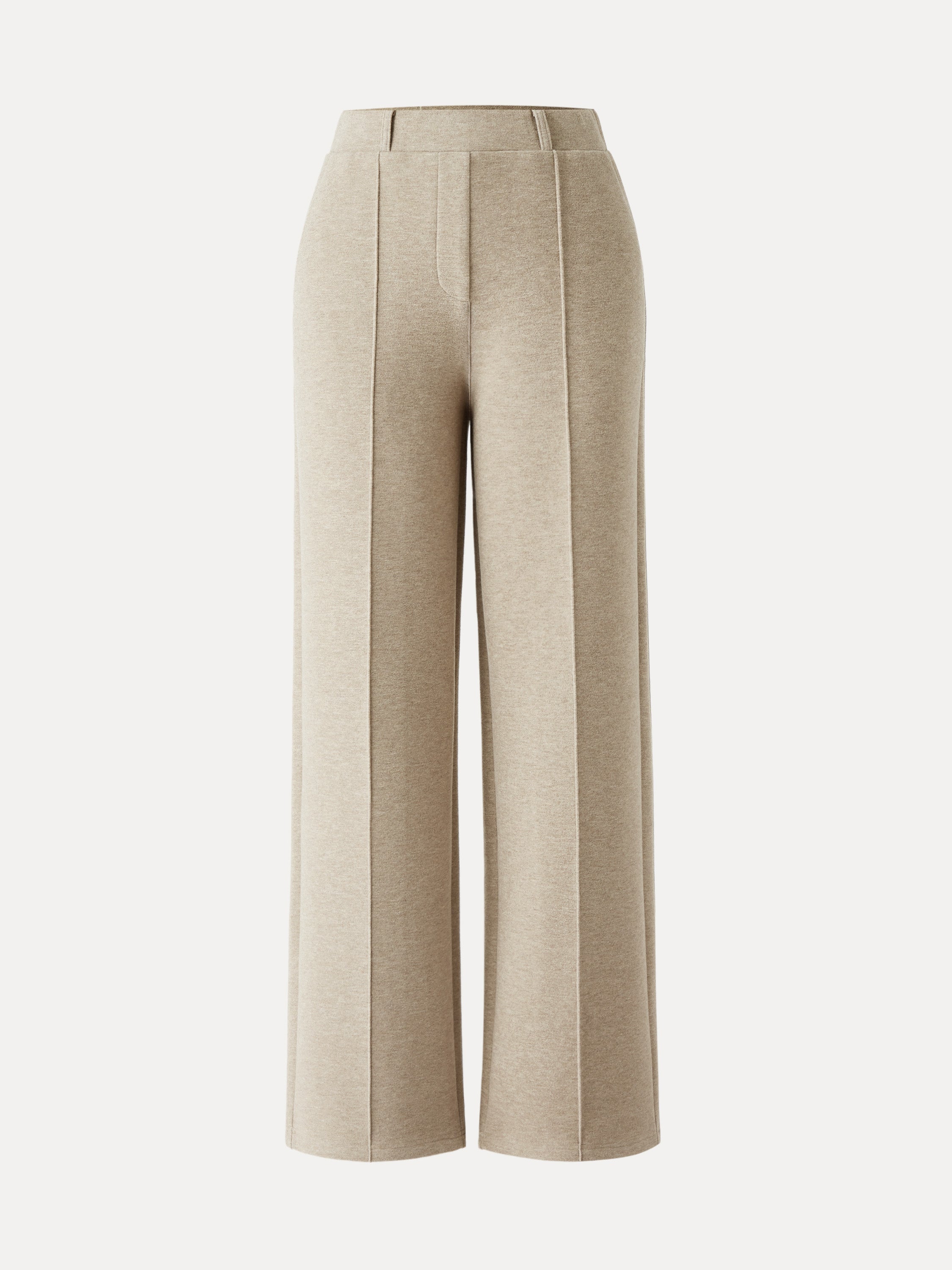 High Waisted Straight Leg Pull On Pant Heather Morganite – Women > Bottoms > Pants | FormaLuxe