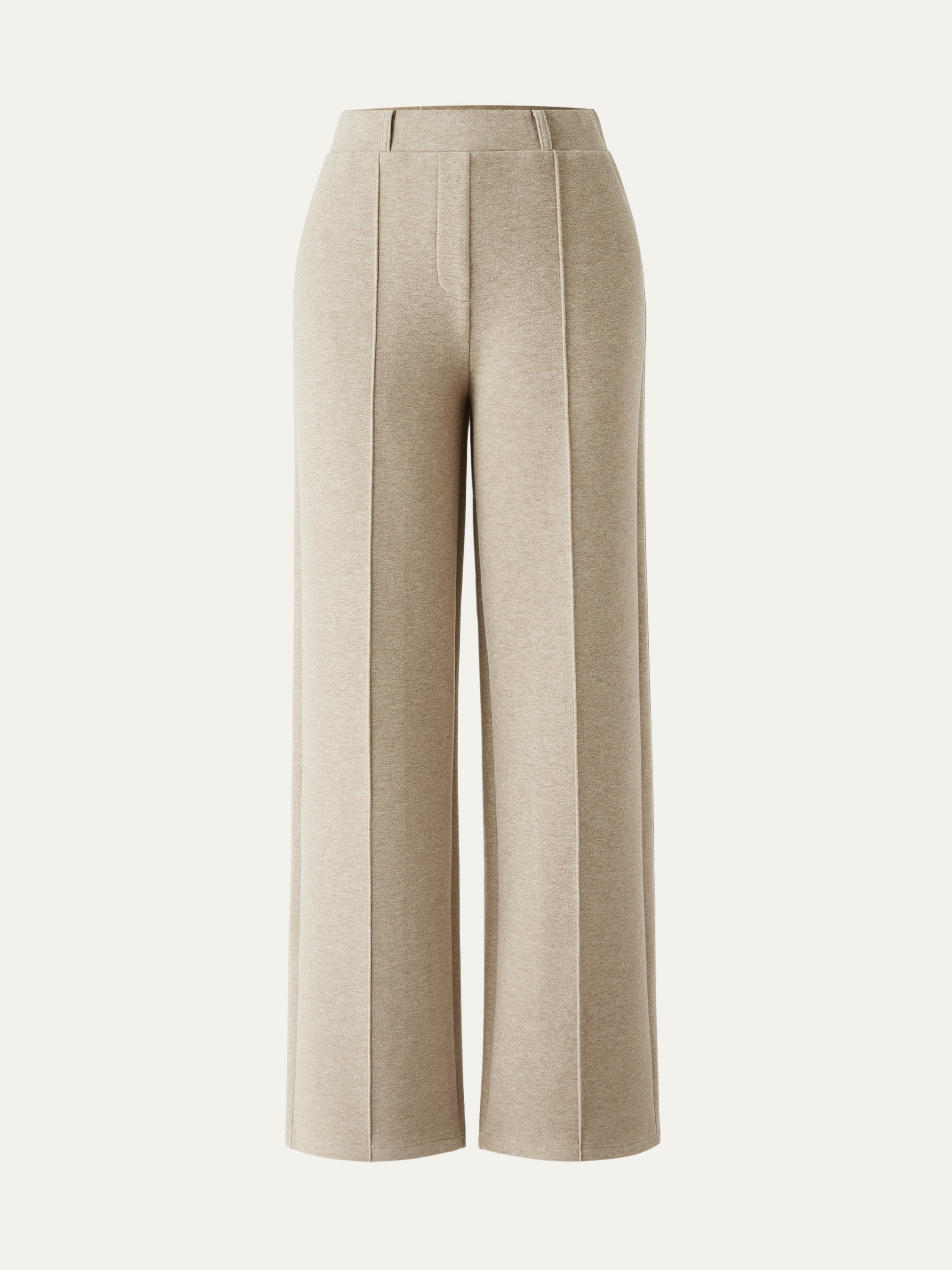 High Waisted Straight Leg Pull On Pant Heather Morganite – Women > Bottoms > Pants | FormaLuxe