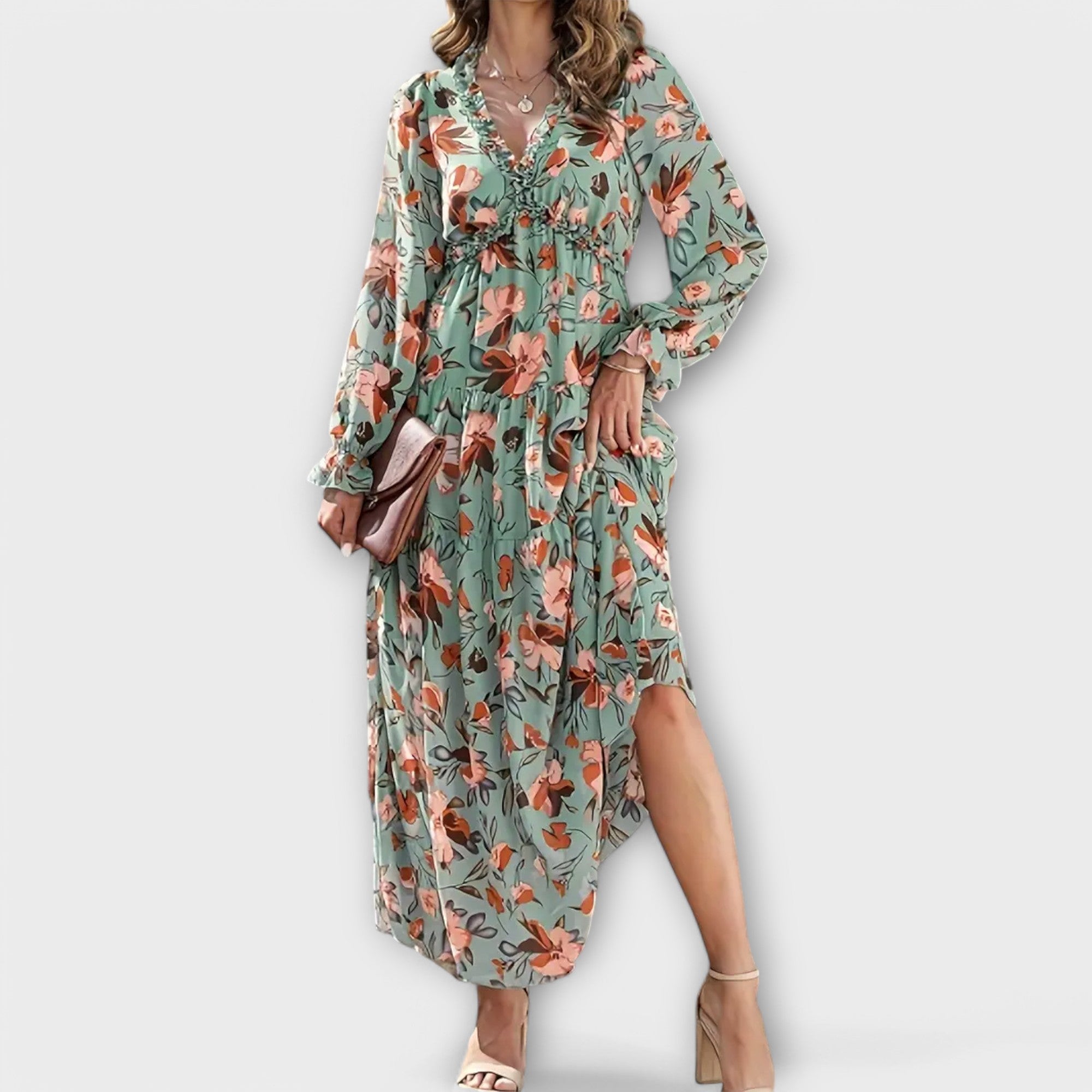 Helen - Elegantes Kleid Rosa | FormaLuxe