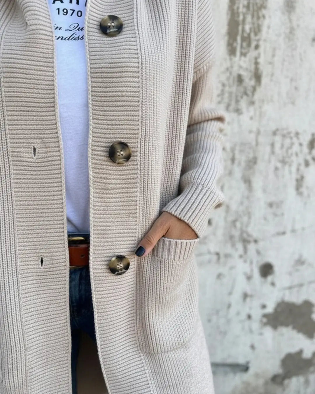 Cozy Knit Cardigan Beige (Almost sold out!) | FormaLuxe