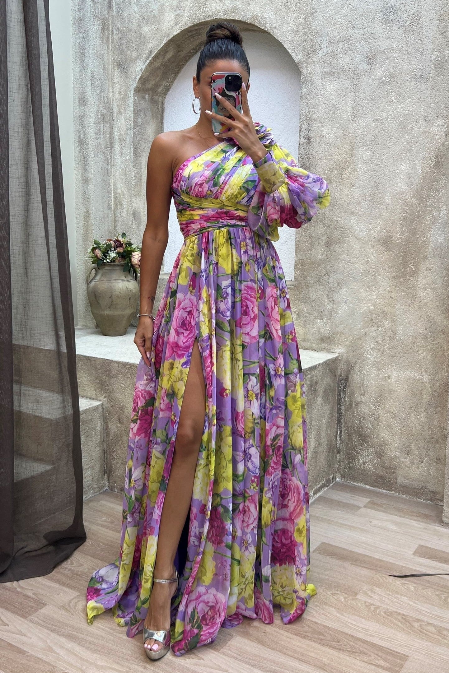 Paige | Atemberaubendes fließendes Kleid Lila | FormaLuxe
