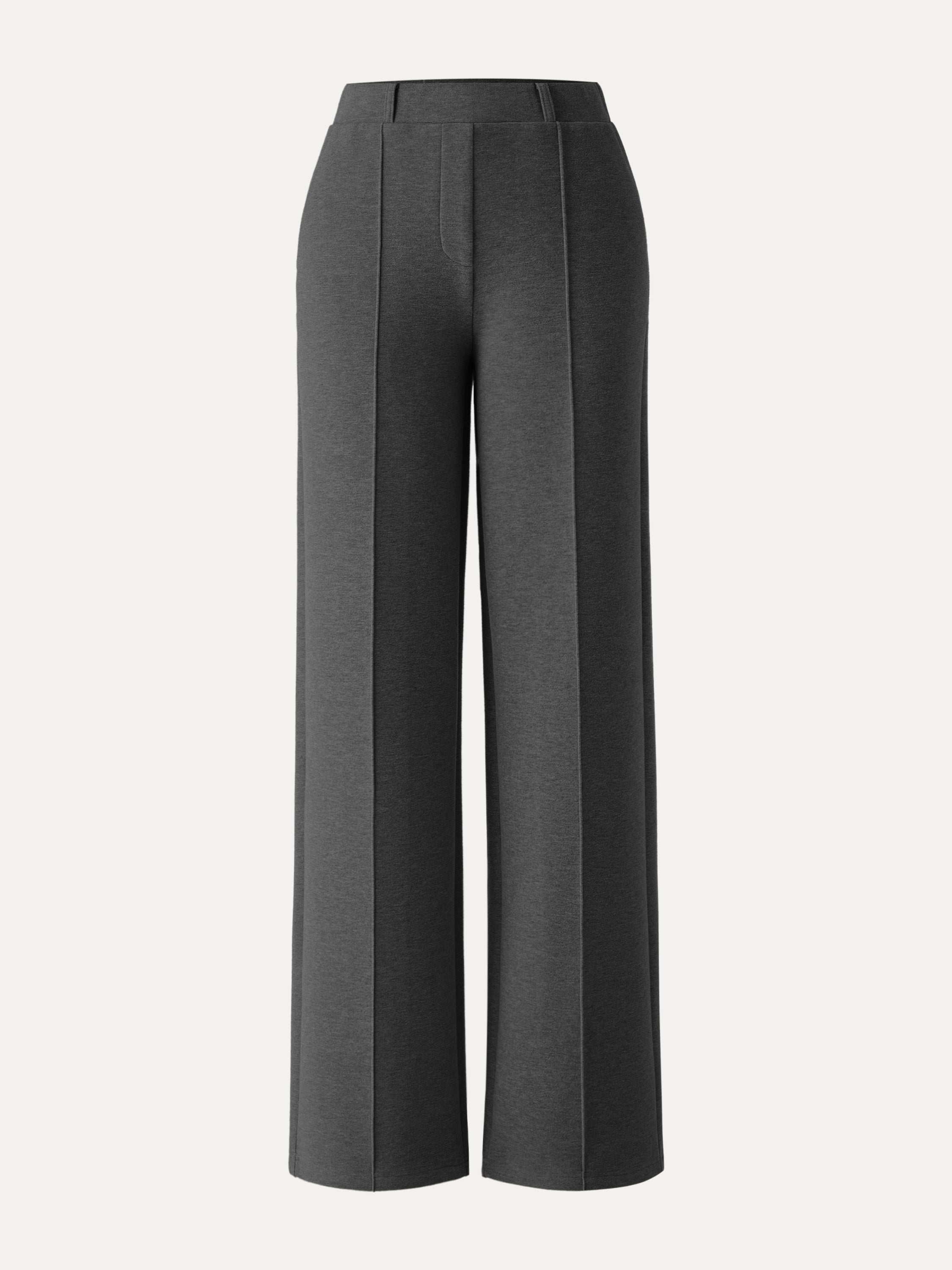 High Waisted Straight Leg Pull On Pant Heather Morganite – Women > Bottoms > Pants | FormaLuxe