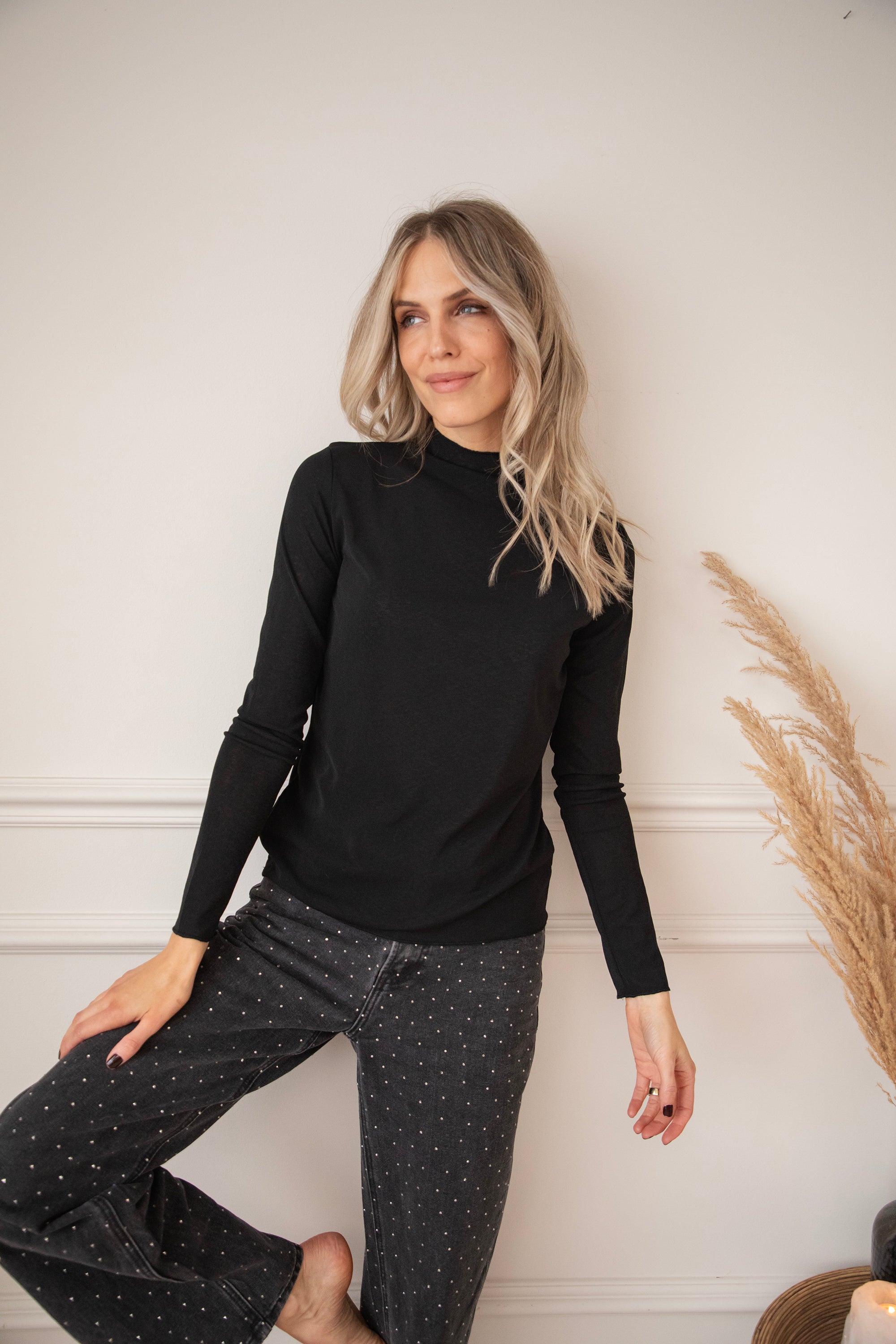 Langarmshirt - Pure Soul - Schwarz – Longsleeves | FormaLuxe