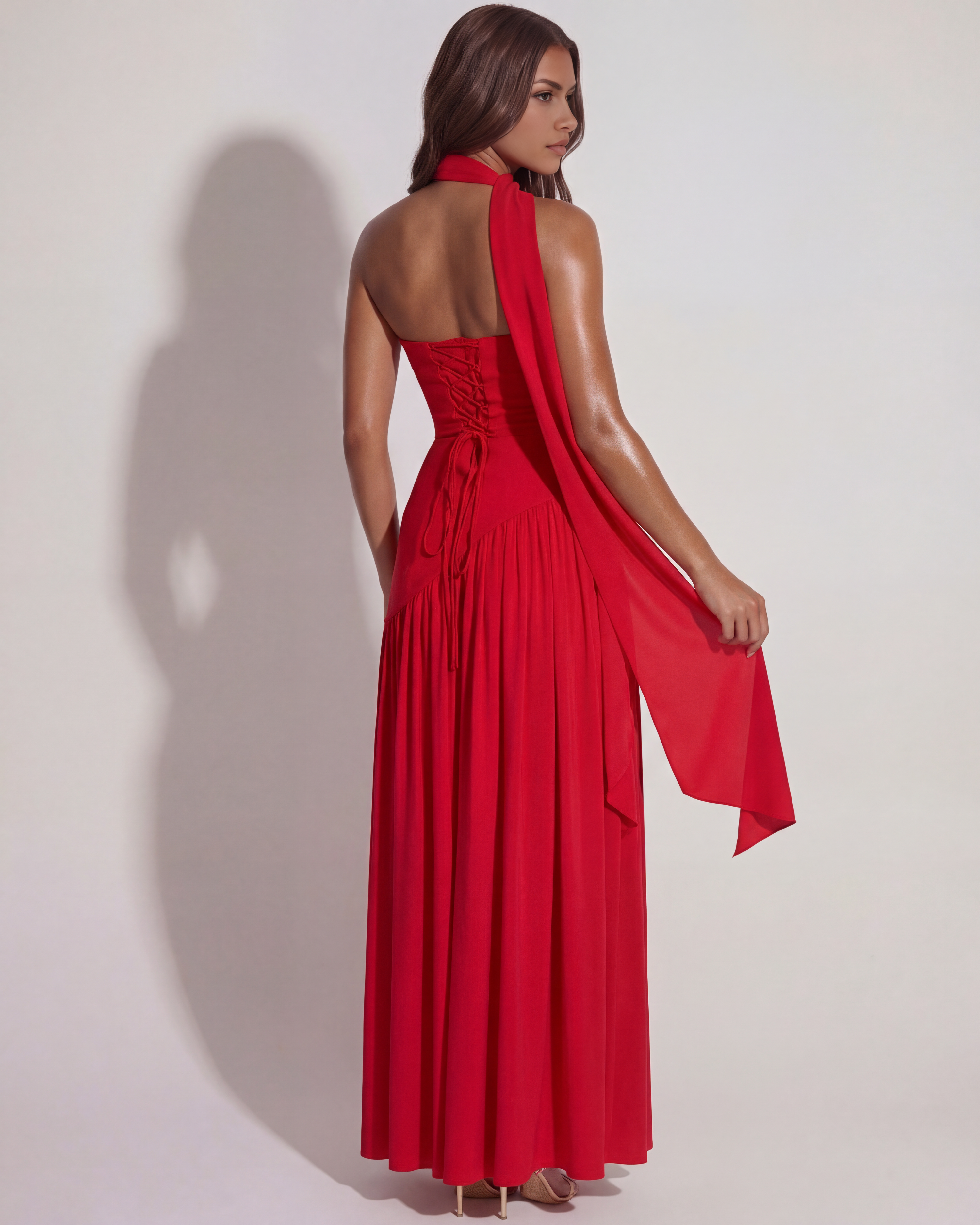 Deau Maxikleid Rot | FormaLuxe