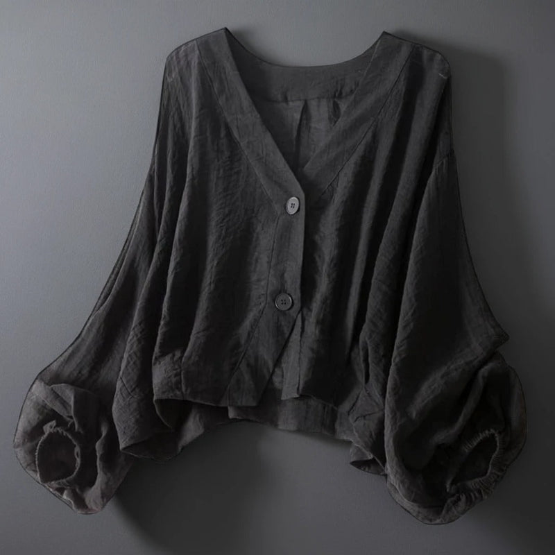 Shuhui – PrämieL einenbluse Schwarz | FormaLuxe