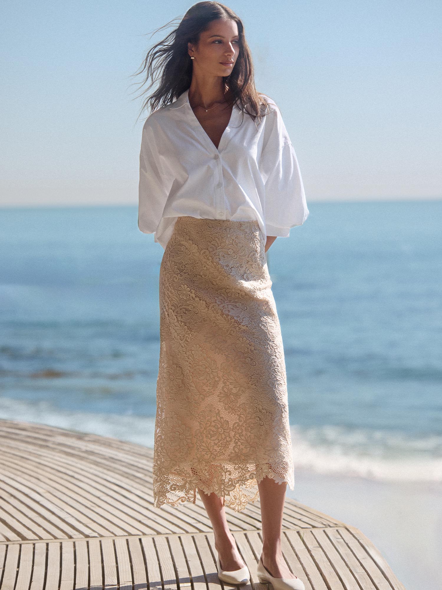 The Mara Lace Skirt – Bottoms | FormaLuxe