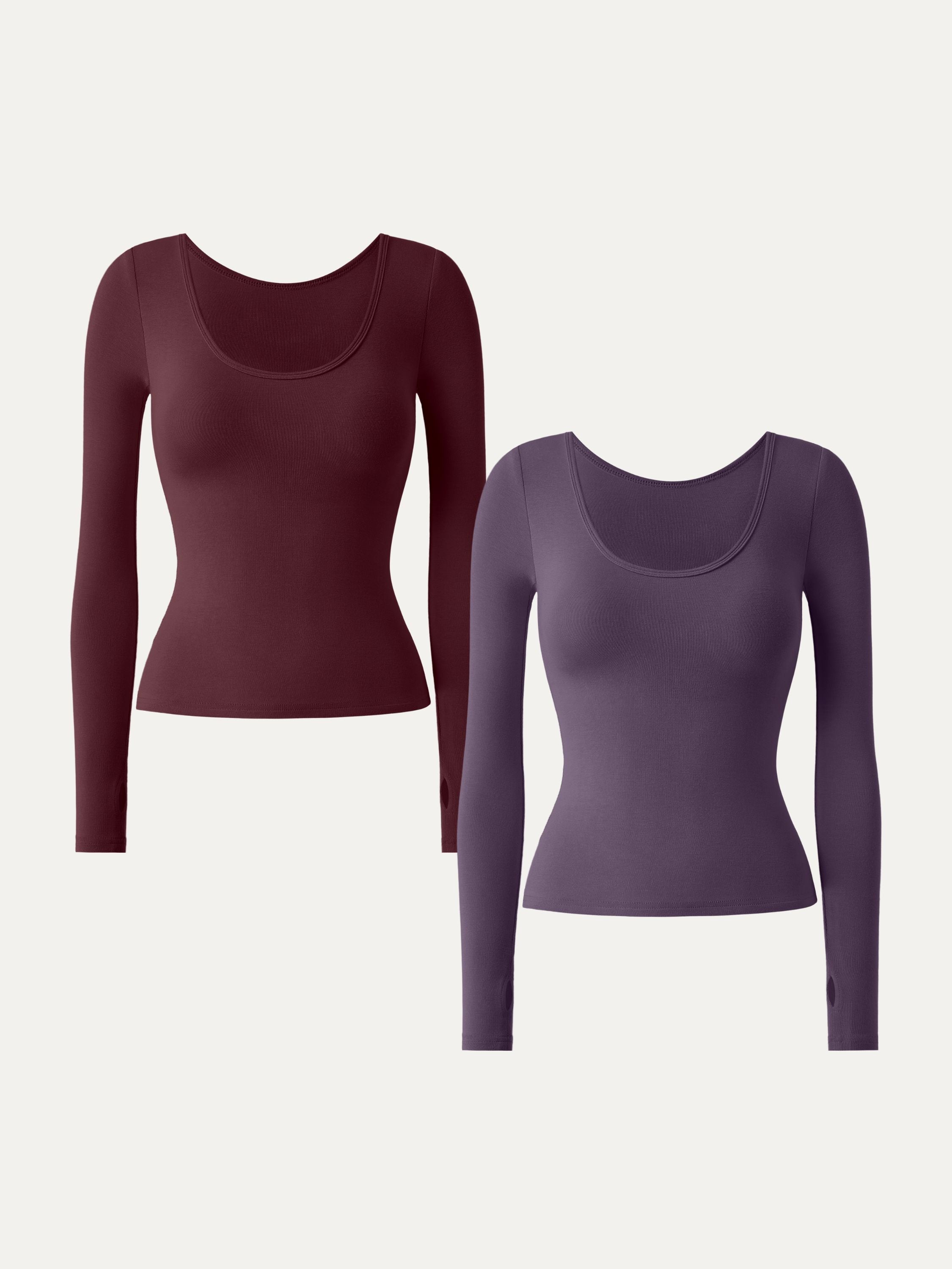 Essential Lyocell Cashmere Multi-Wear Long Sleeve Top with Thumbholes Black – Women > Tops > Shirts&Tops | FormaLuxe