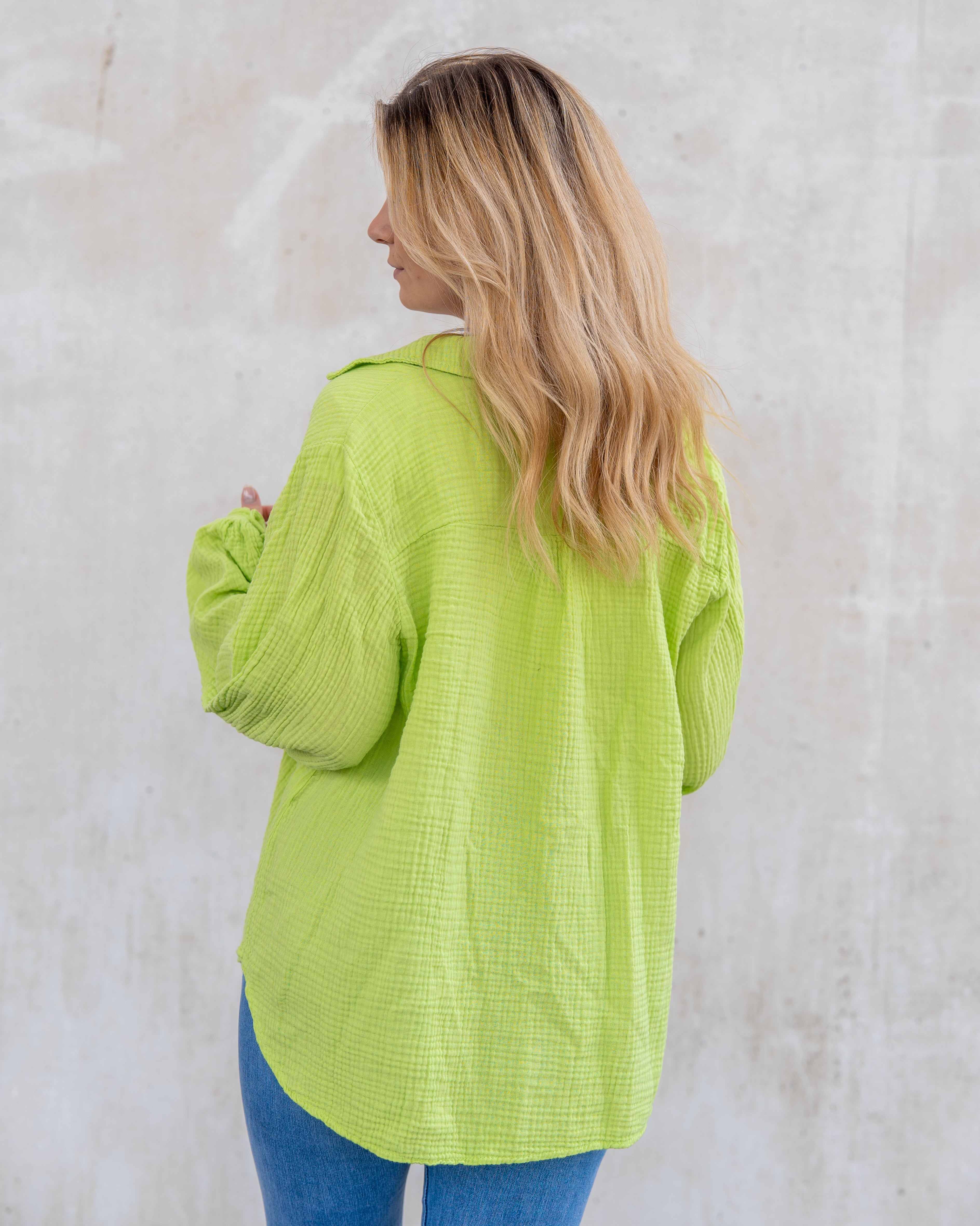 Musselin Bluse | Stella Weiß Rot – Oberteil | FormaLuxe