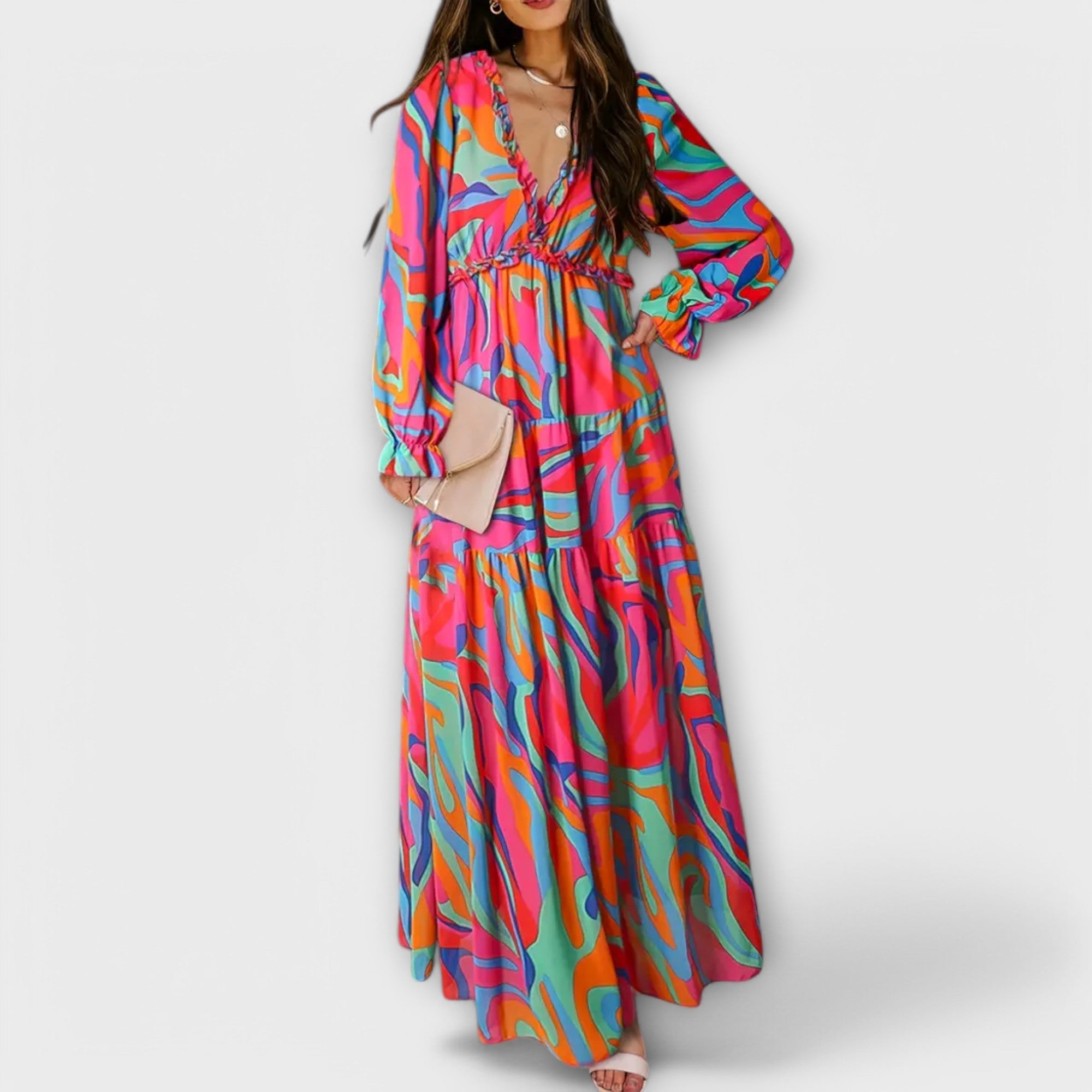 Helen - Elegantes Kleid Rosa | FormaLuxe