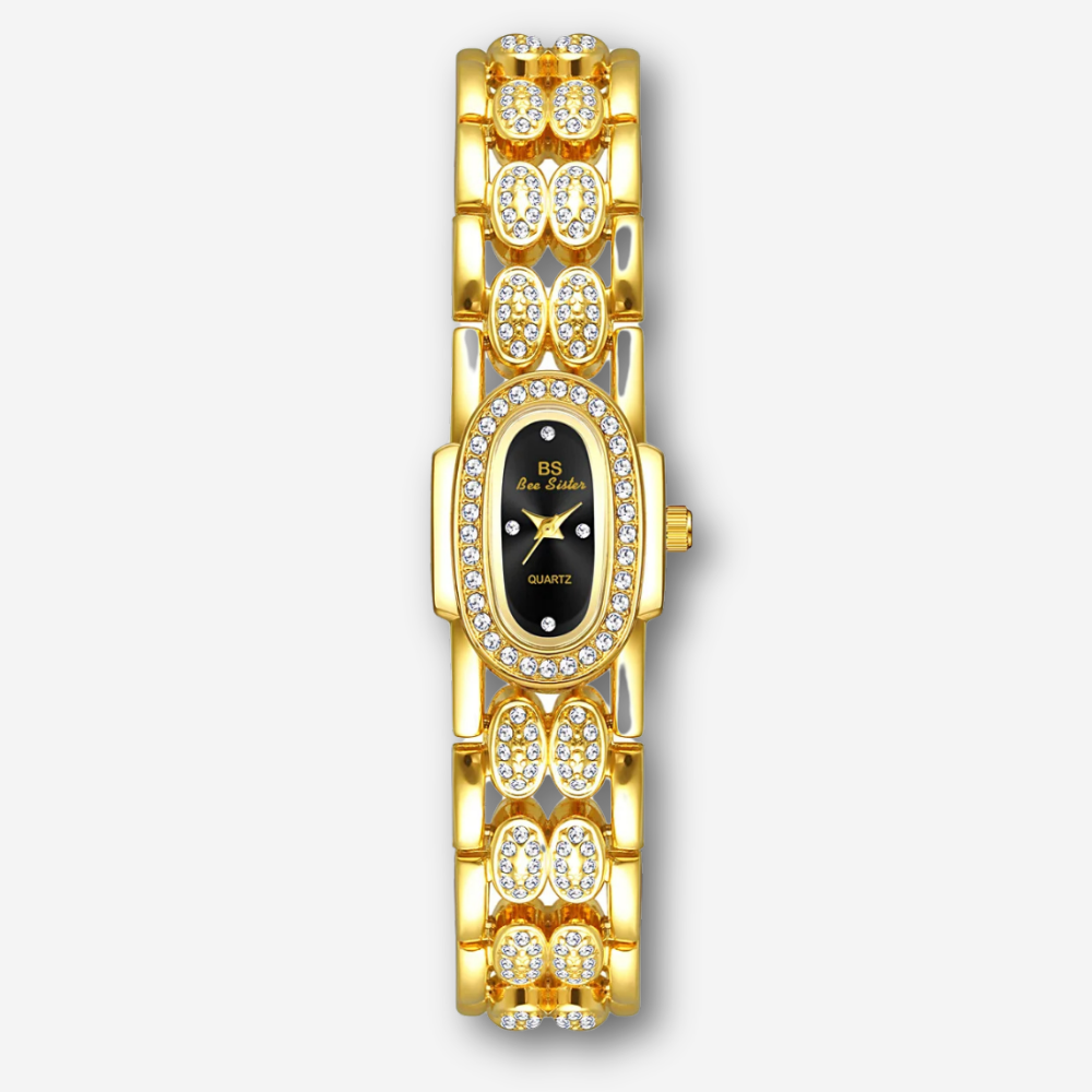 Welier Veloura Damenuhr Gold mit weißem Ziffernblatt | FormaLuxe