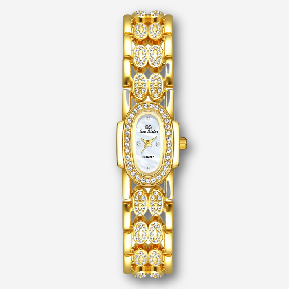 Welier Veloura Damenuhr Gold mit weißem Ziffernblatt | FormaLuxe