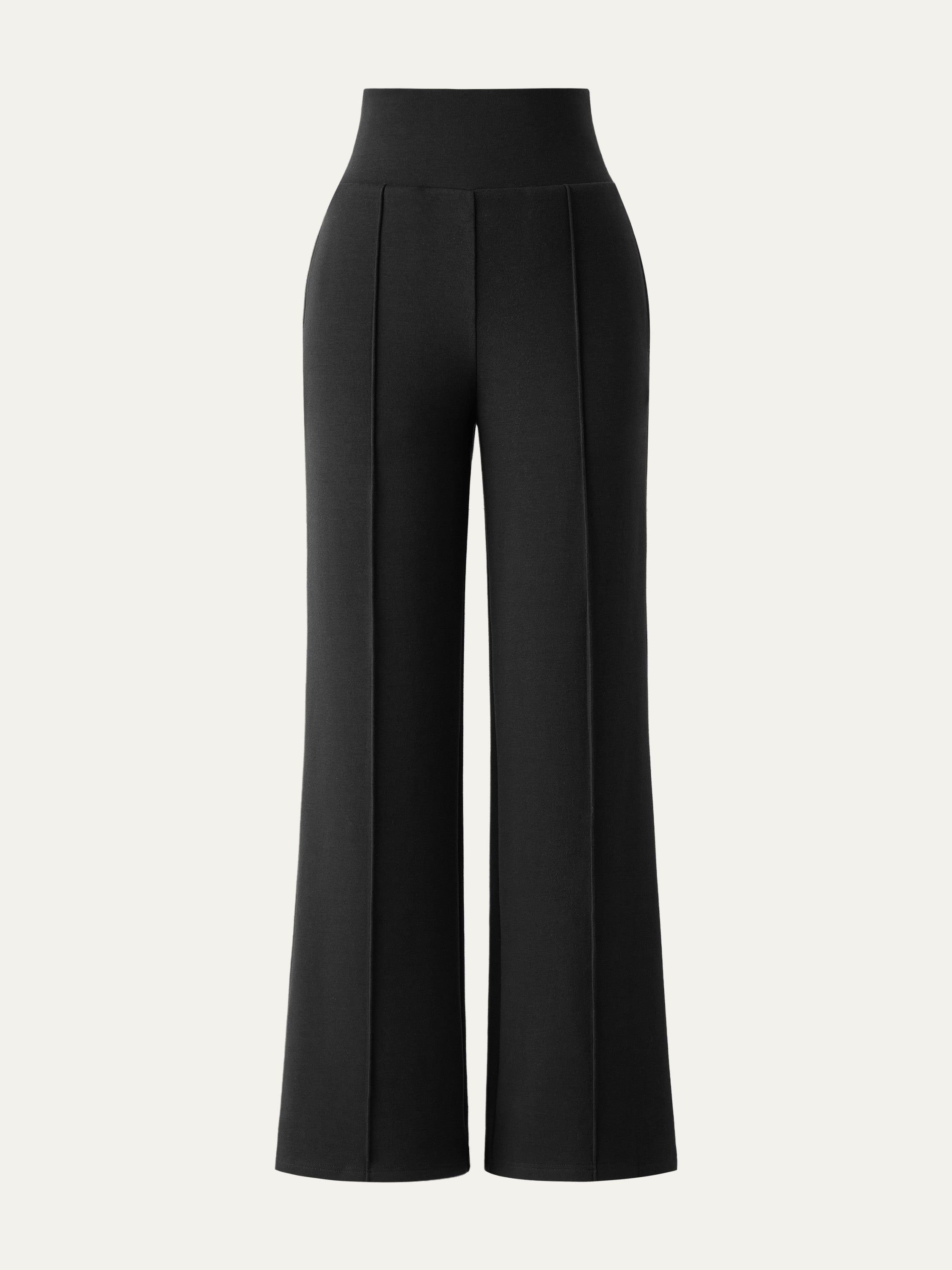Tummy Warmer Pin-Tuck Pant Espresso Shut – Women > Bottoms > Pants | FormaLuxe