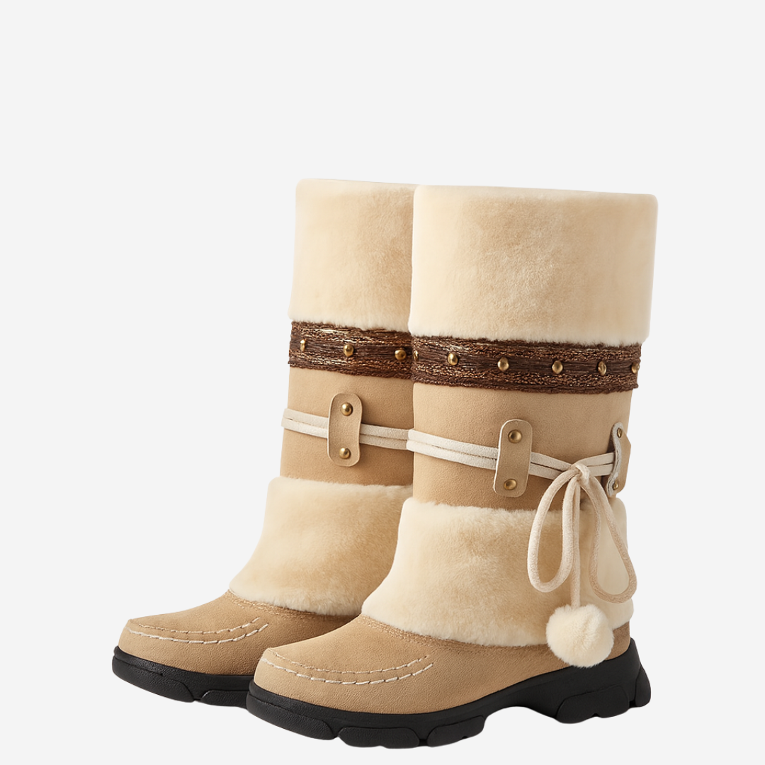 Aria | Winter Boots Beige | FormaLuxe