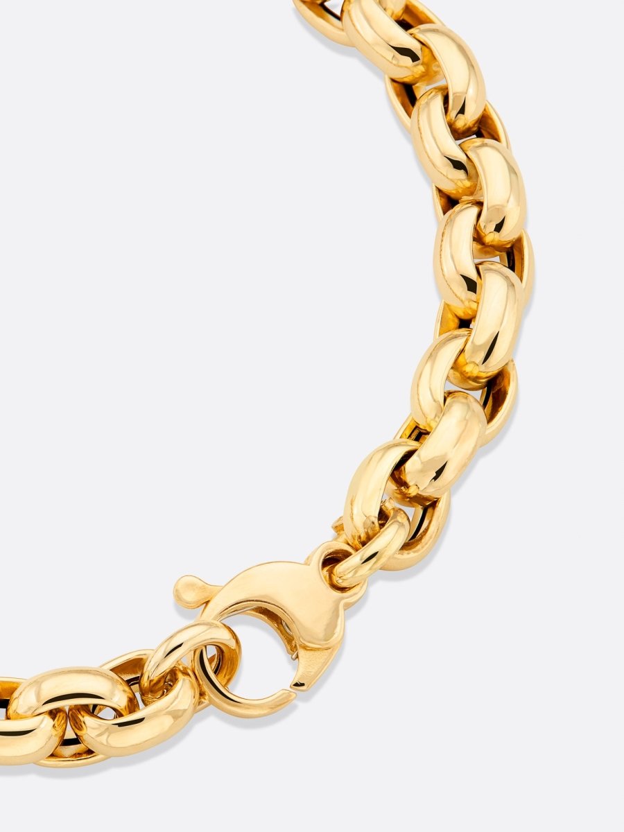 Icons Yellow Gold Rolo Link Bracelet – Fine Jewelry | FormaLuxe