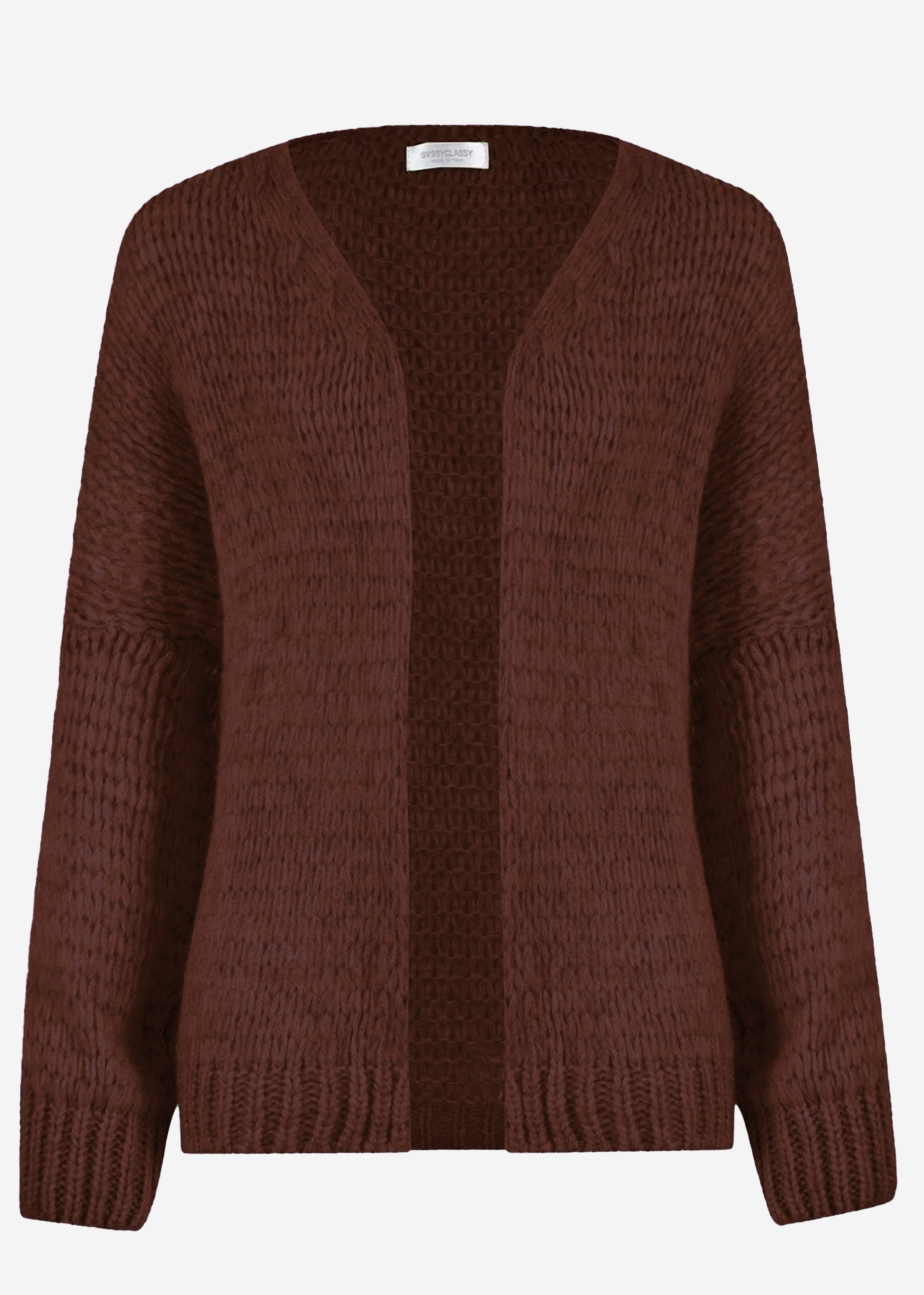 Oversize Cardigan - dunkelbraun – Bekleidung > Cardigans | FormaLuxe