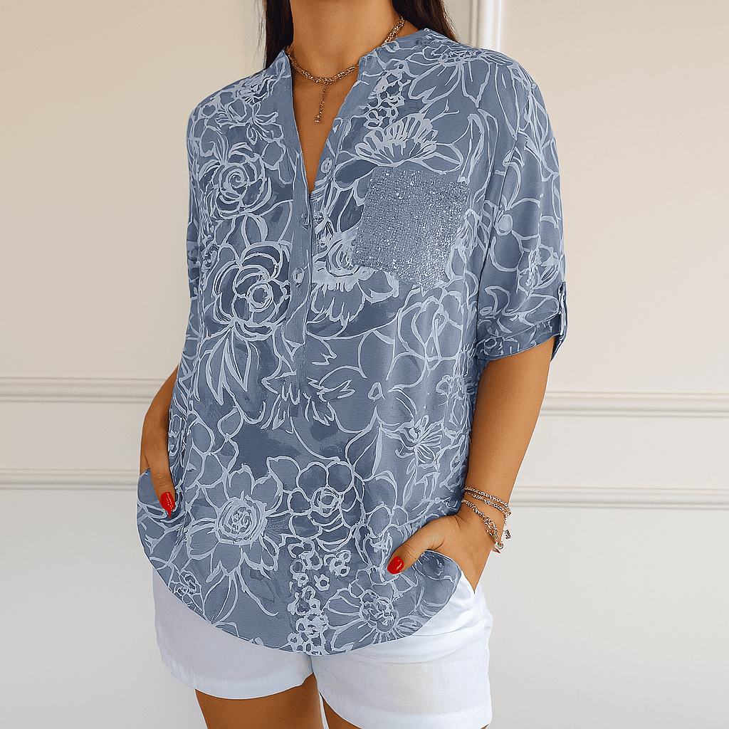 Blumige Eleganz – 2 zum Preis von 1! Hellblau – BEST SELLING | FormaLuxe