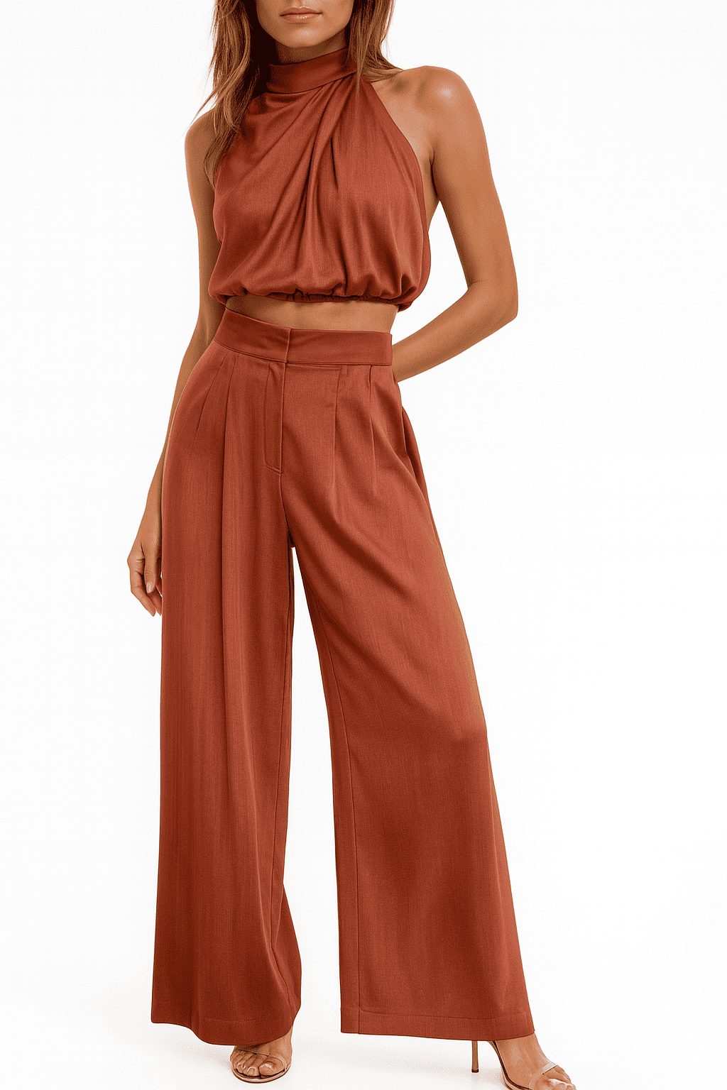 Danayln Set— Zweiteiler + Gratis Gürtel  [40 % NUR HEUTE] Weiß – Dresses | FormaLuxe