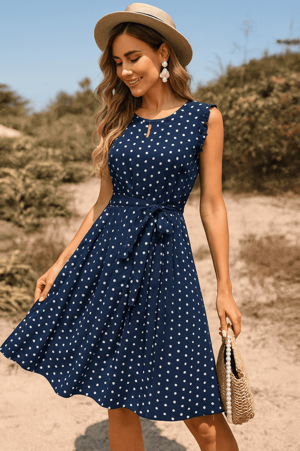Zeitloses Midikleid – Europäischer Charme in limitierter Auflage [Exklusive Tasche GRATIS] Wine Rot | FormaLuxe