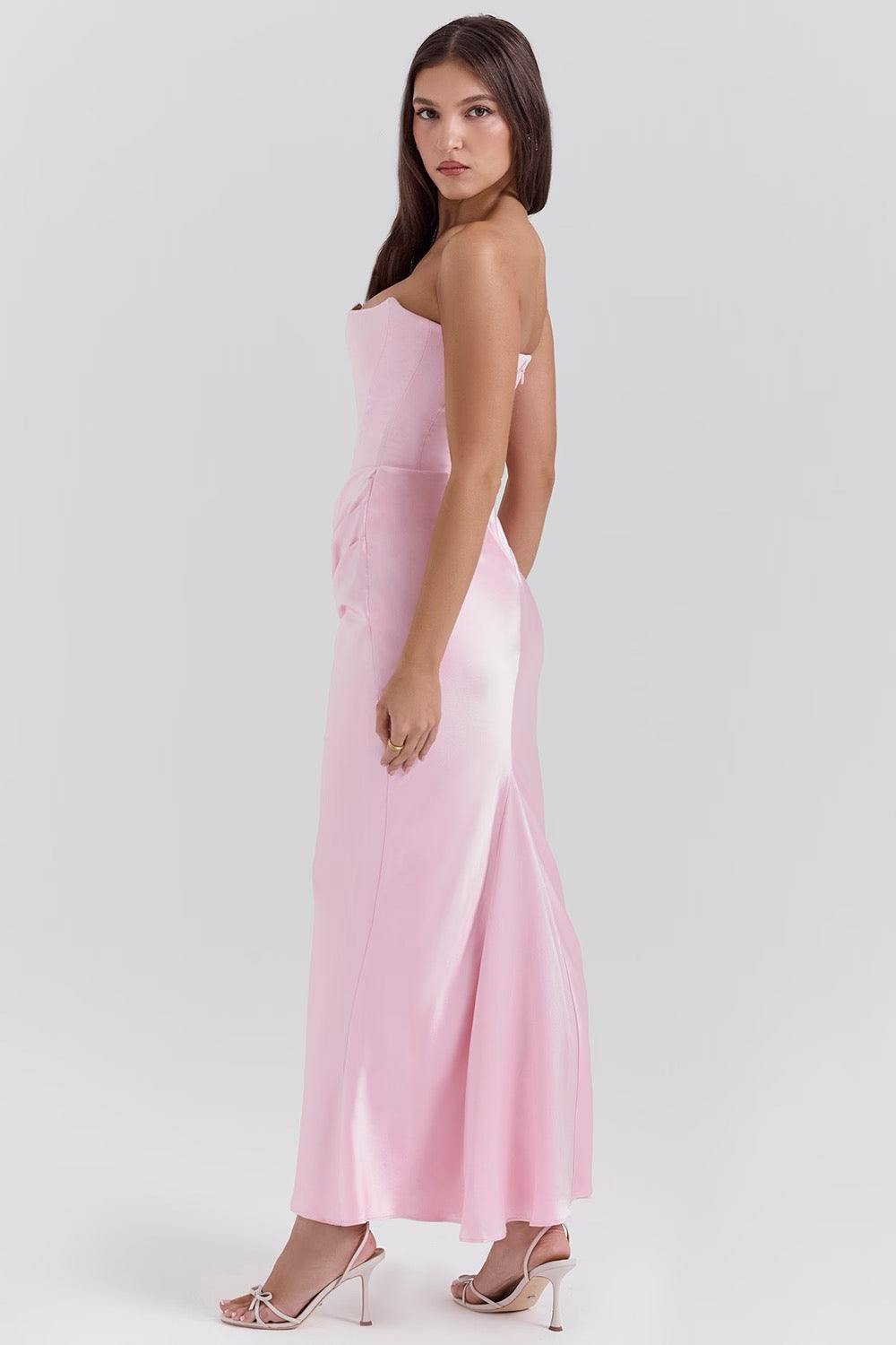 Tessa | Trägerloses Maxikleid Black | FormaLuxe