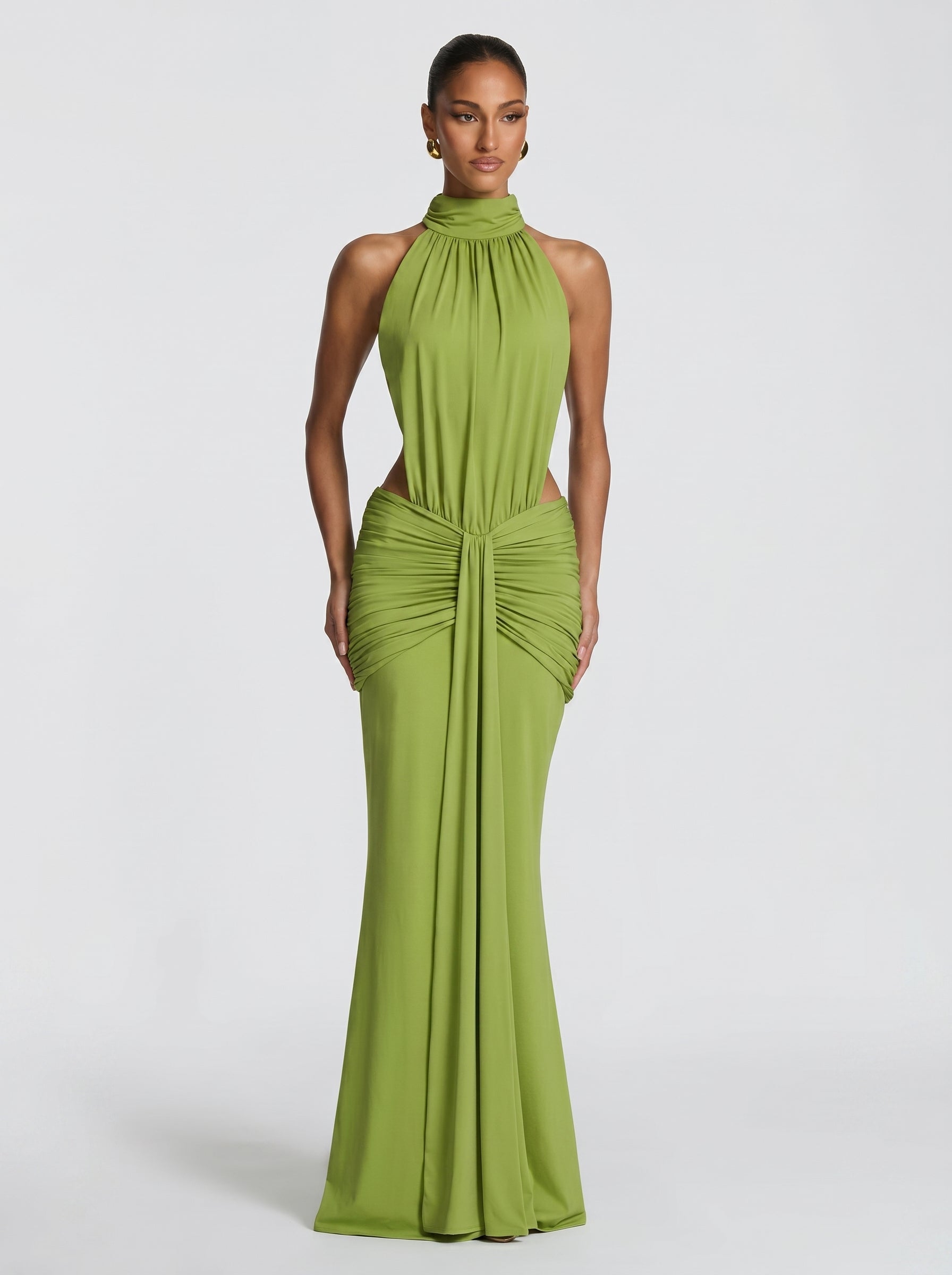 Fasina Maxikleid Olivgrün – Dress | FormaLuxe