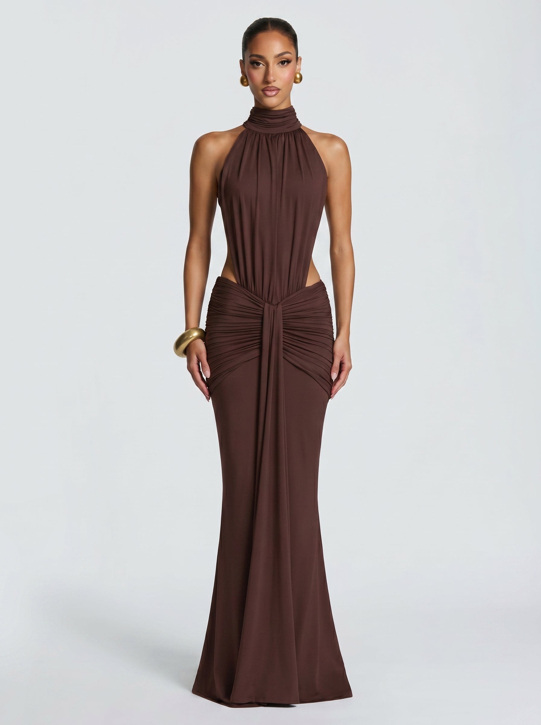Fasina Maxikleid Olivgrün – Dress | FormaLuxe