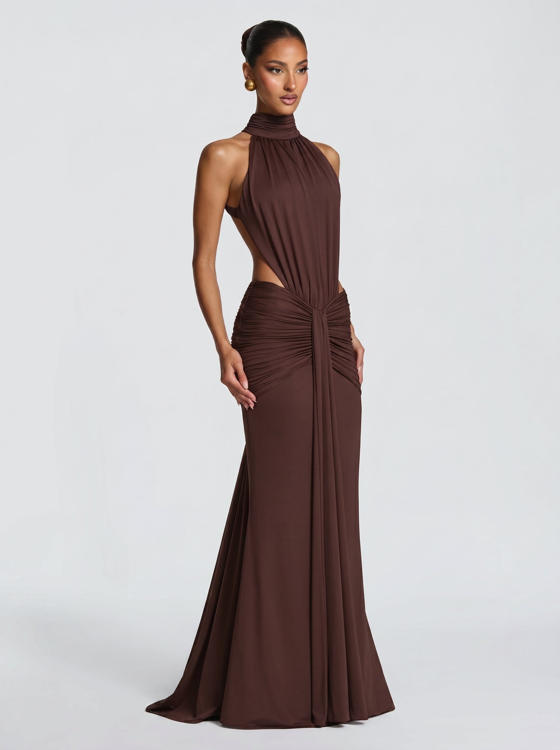 Fasina Maxikleid Olivgrün – Dress | FormaLuxe