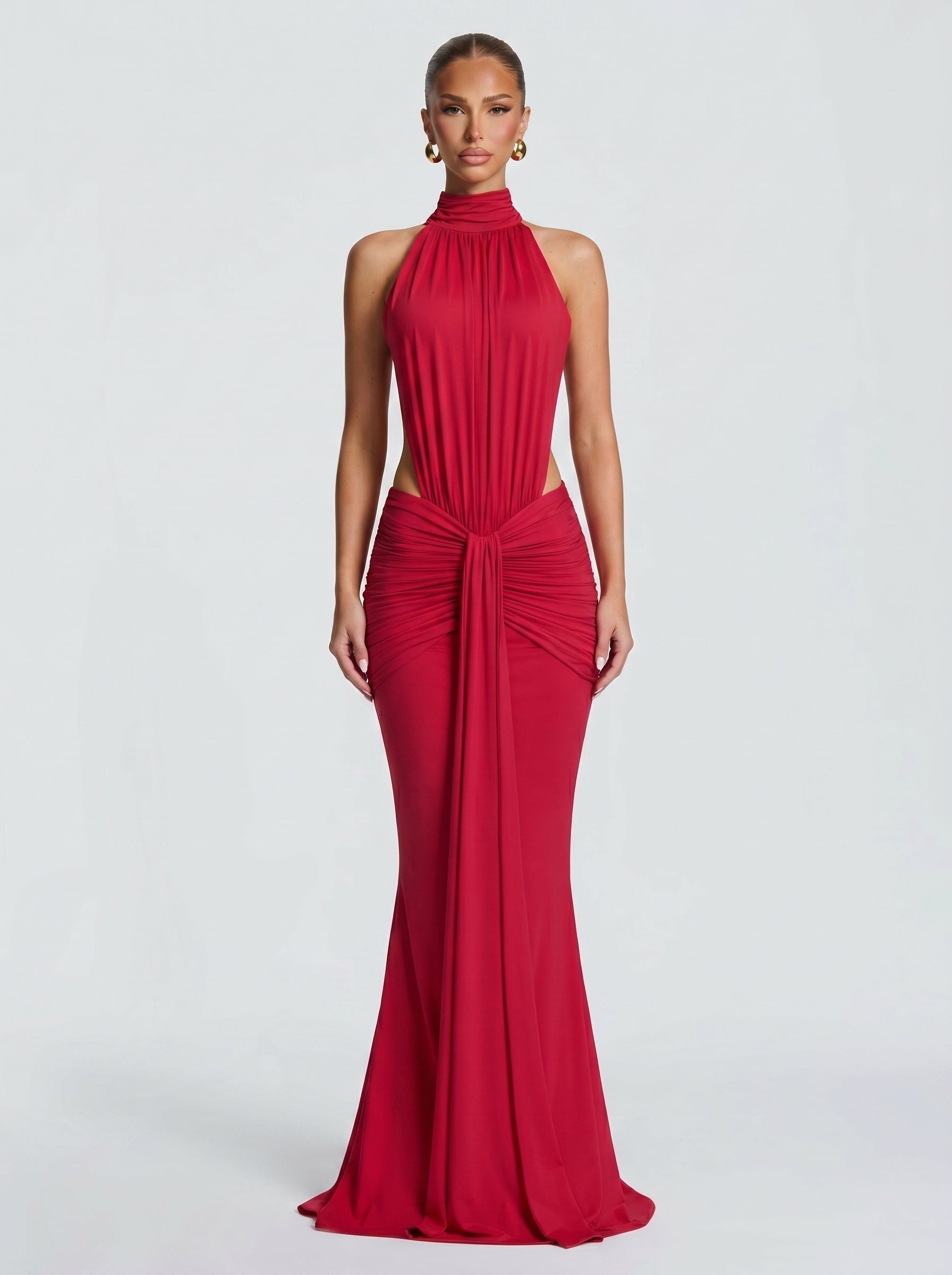Fasina Maxikleid Olivgrün – Dress | FormaLuxe