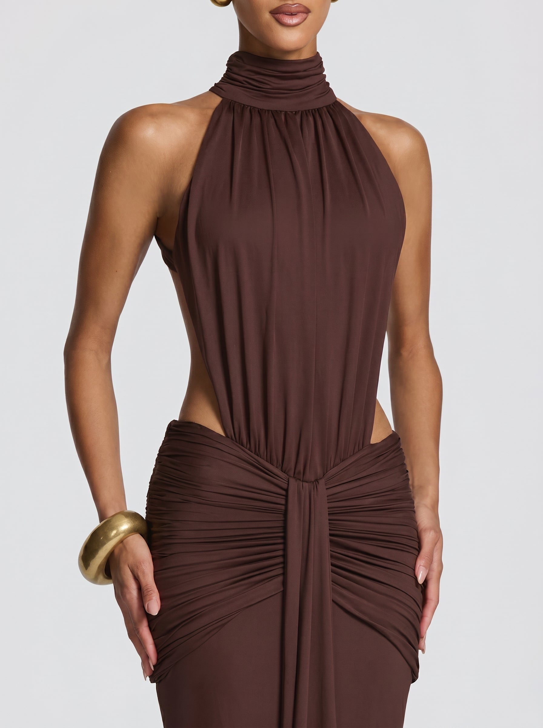 Fasina Maxikleid Olivgrün – Dress | FormaLuxe