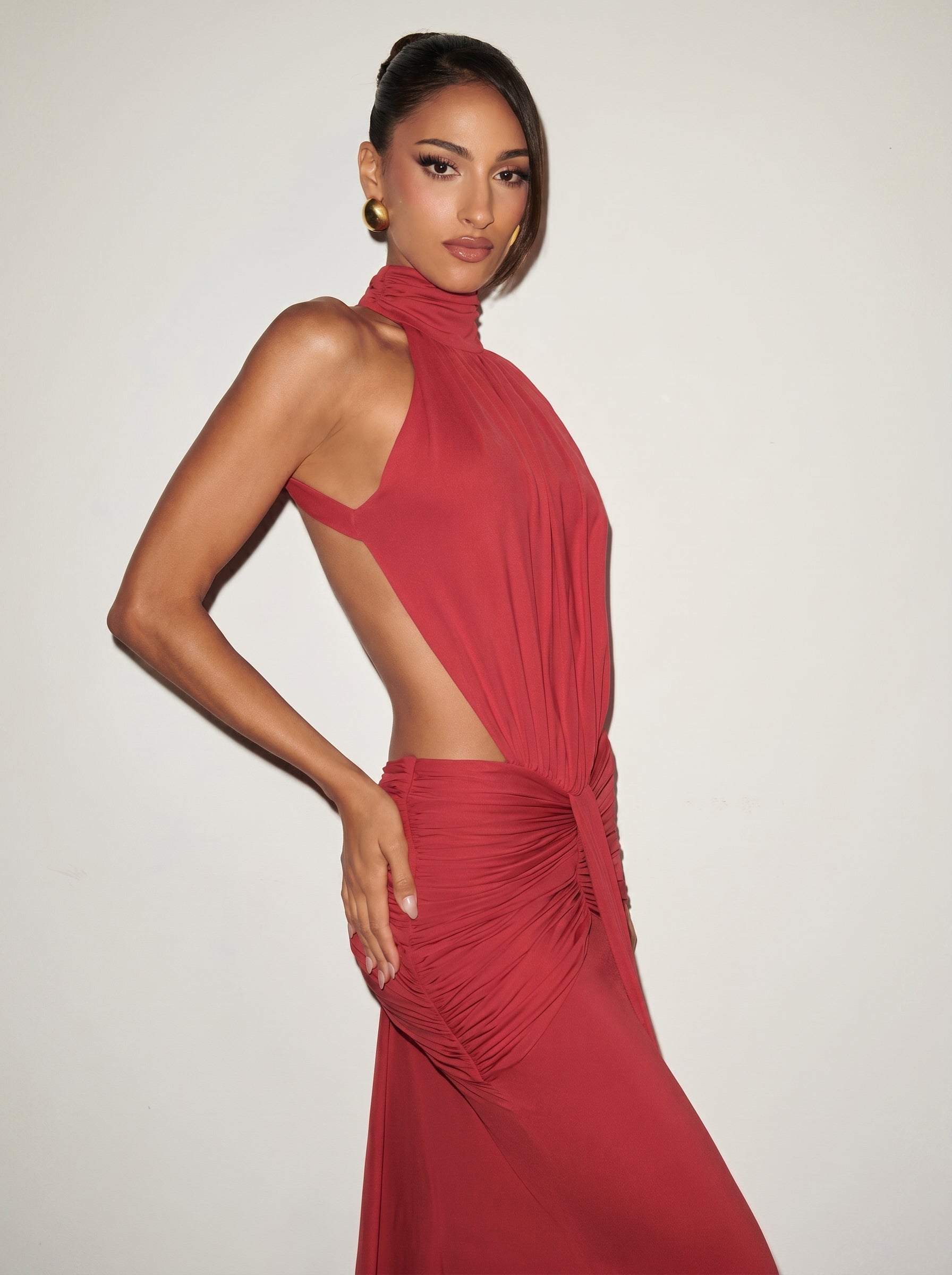 Fasina Maxikleid Olivgrün – Dress | FormaLuxe