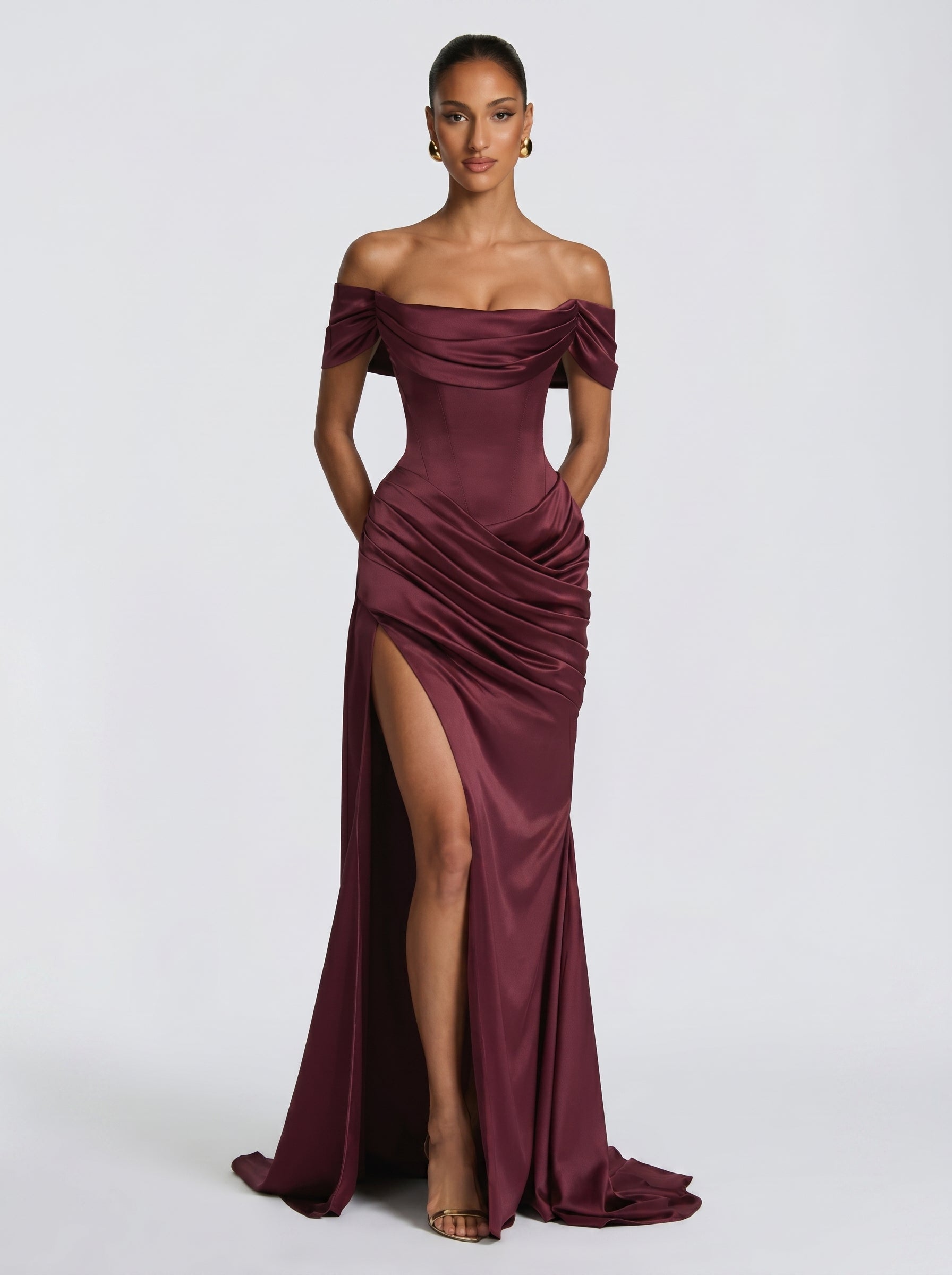 Riona Maxikleid Kirsche | FormaLuxe