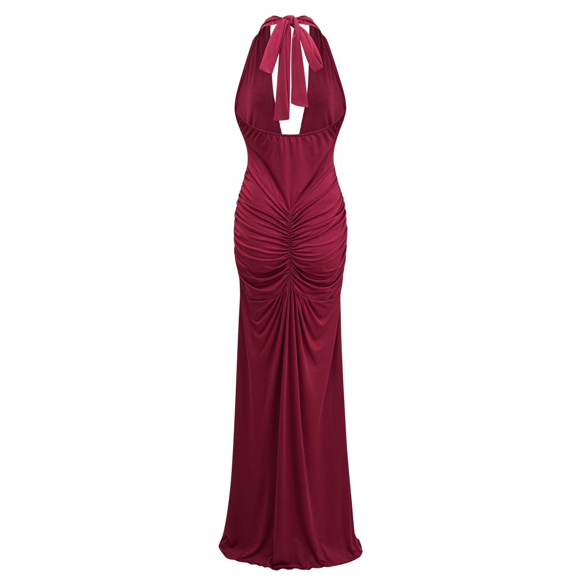 Aiglantine Maxikleid Bordeauxrot | FormaLuxe