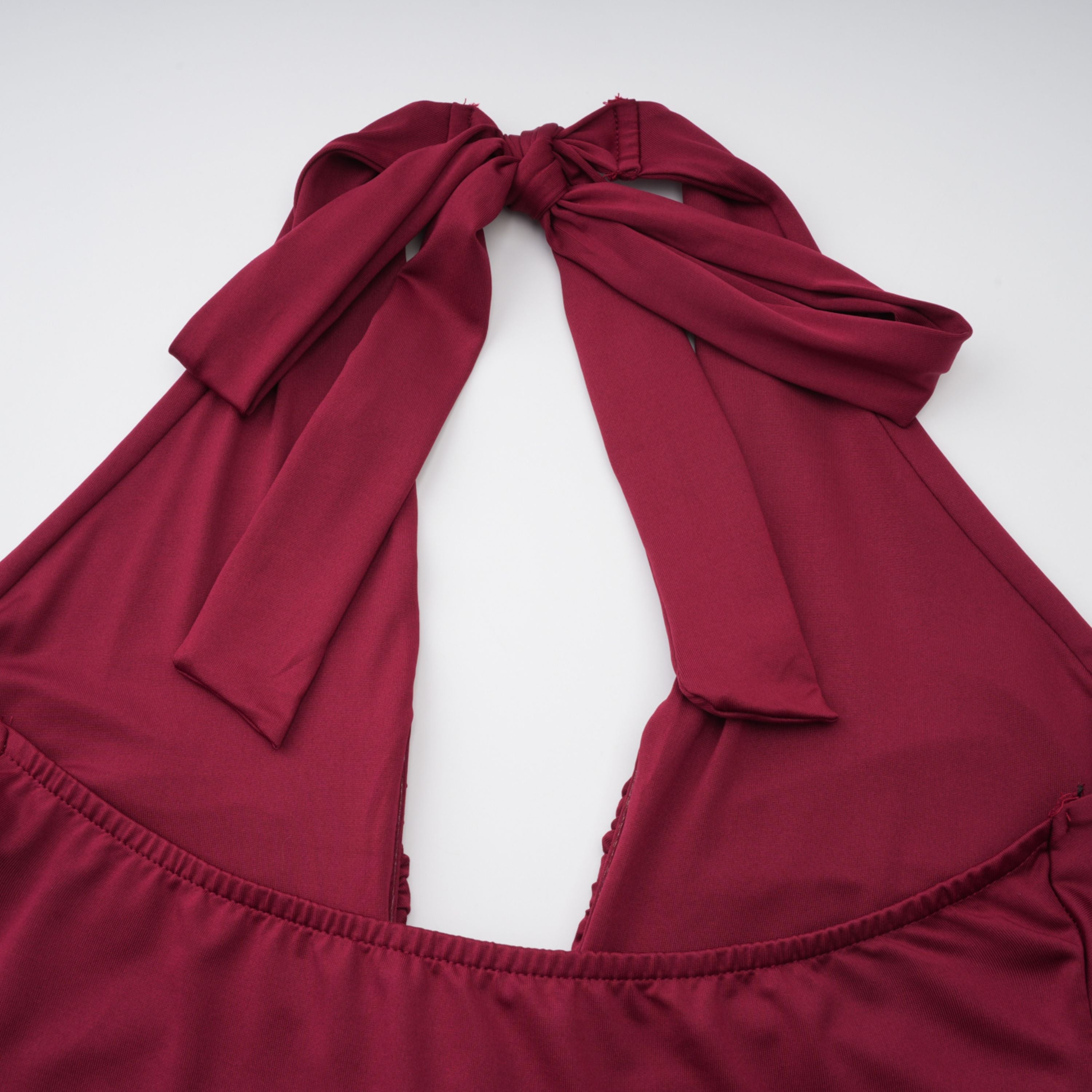 Aiglantine Maxikleid Bordeauxrot | FormaLuxe