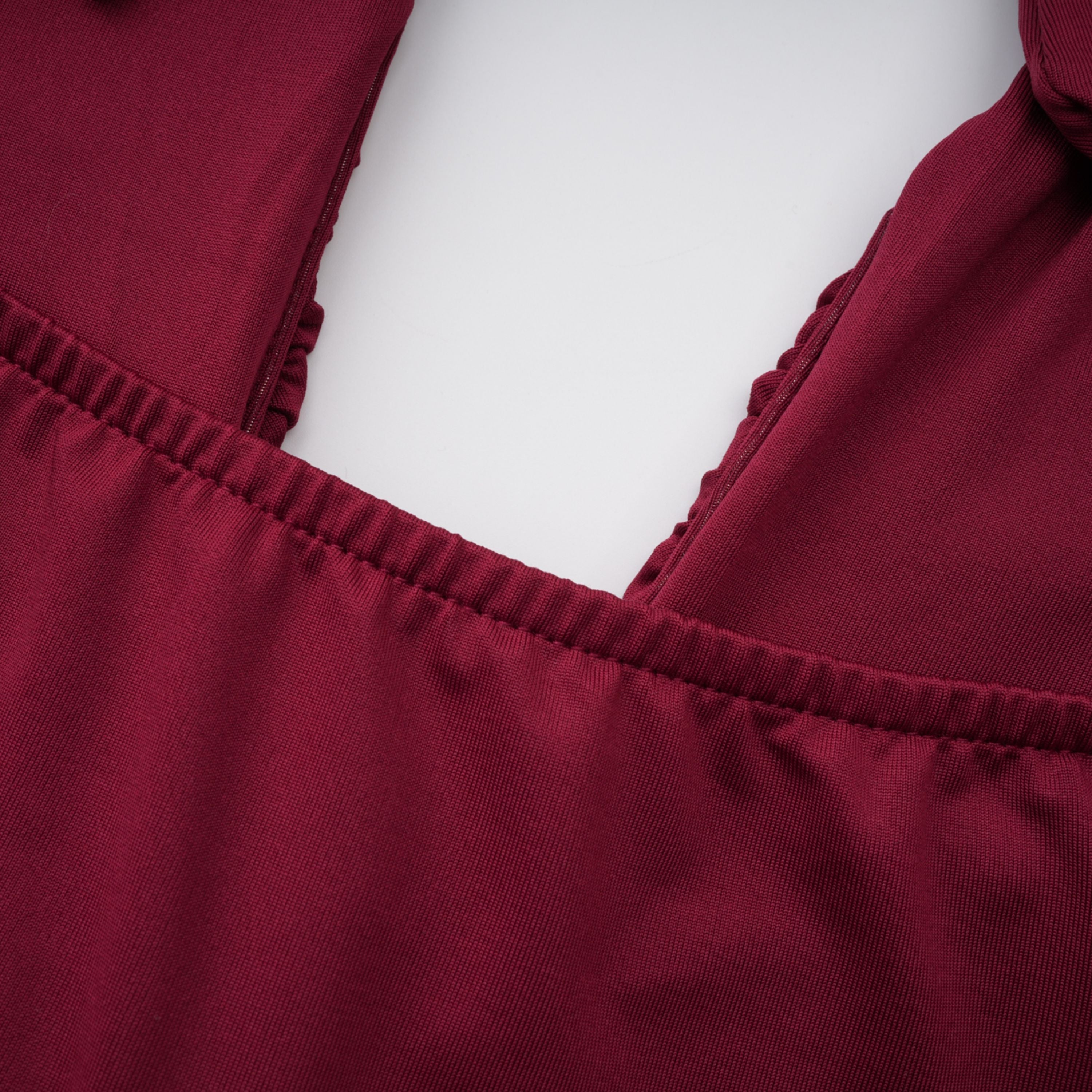Aiglantine Maxikleid Bordeauxrot | FormaLuxe