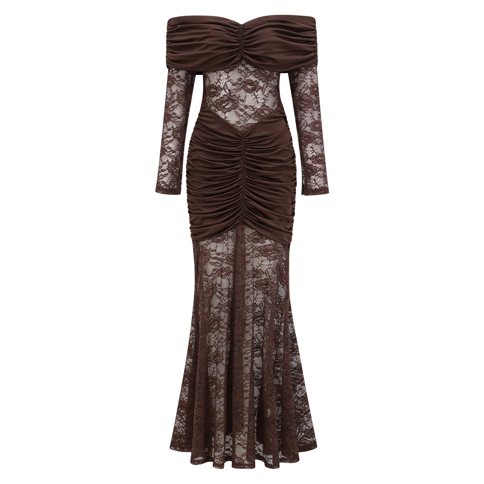 Brigitte Maxikleid Braun | FormaLuxe