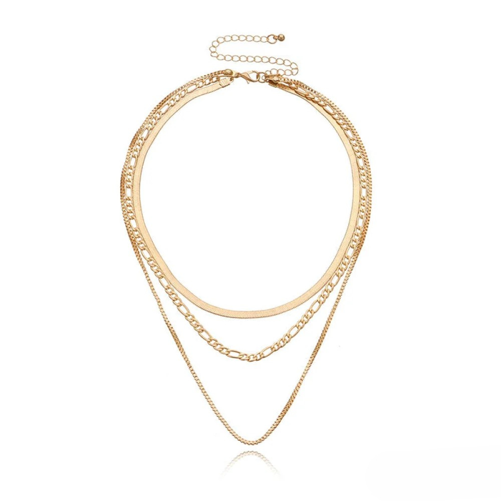 Noara – Triple Layer Vintage-Style Necklace