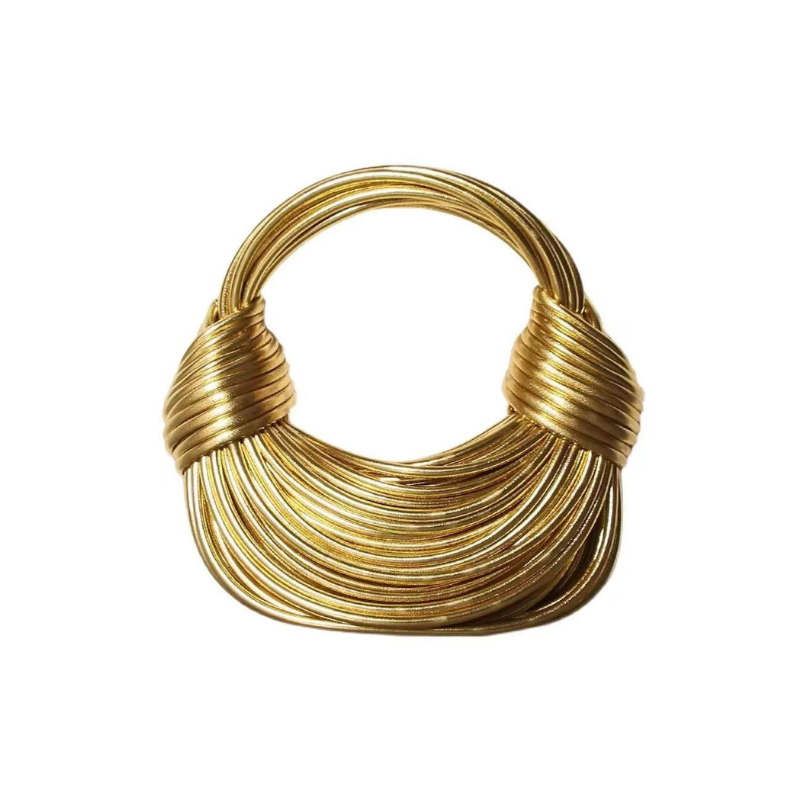 Golden Spiral Structured Clutch | FormaLuxe