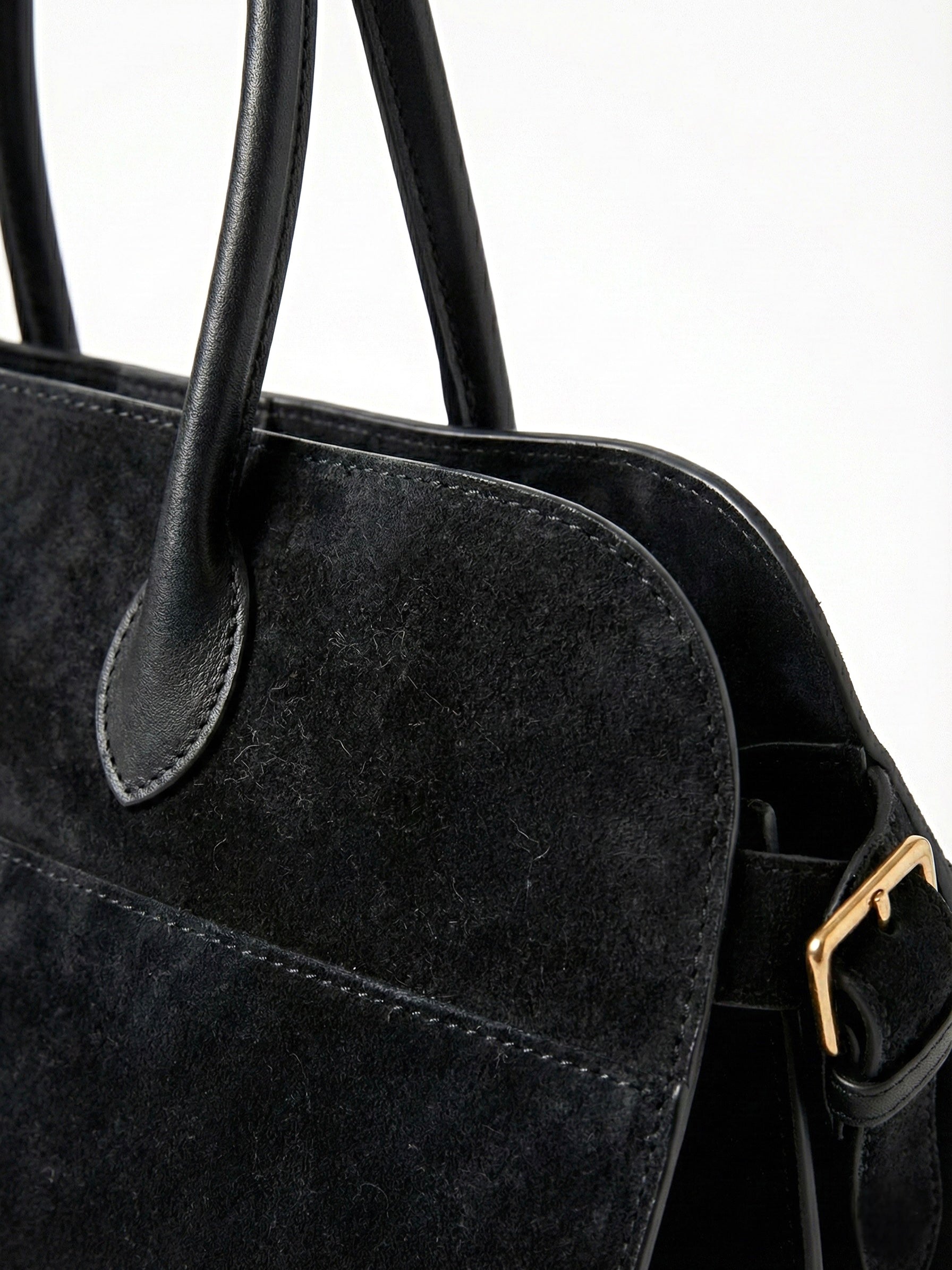 Henna | Suede Large Shopper Tote Bag Brown | FormaLuxe