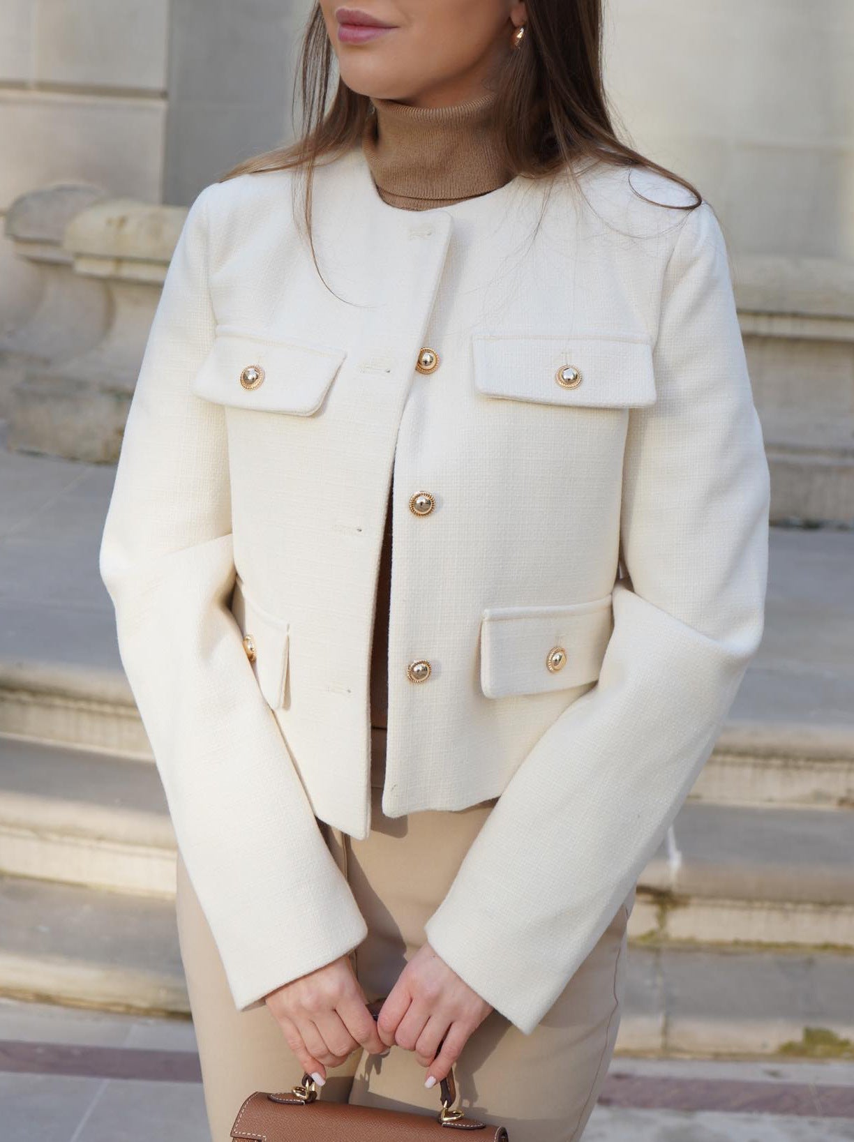 SIENA | Short Vintage Faux Leather Jacket