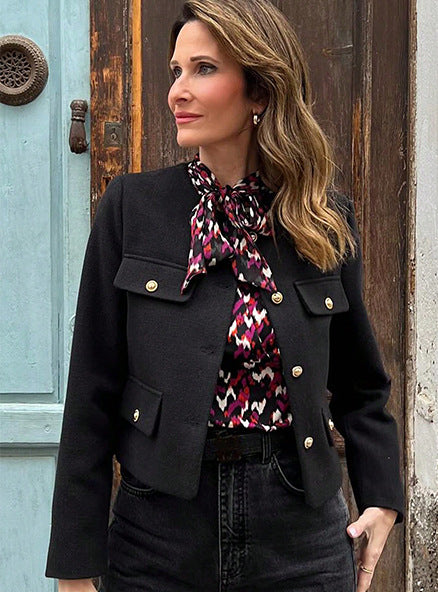 SIENA | Short Vintage Faux Leather Jacket